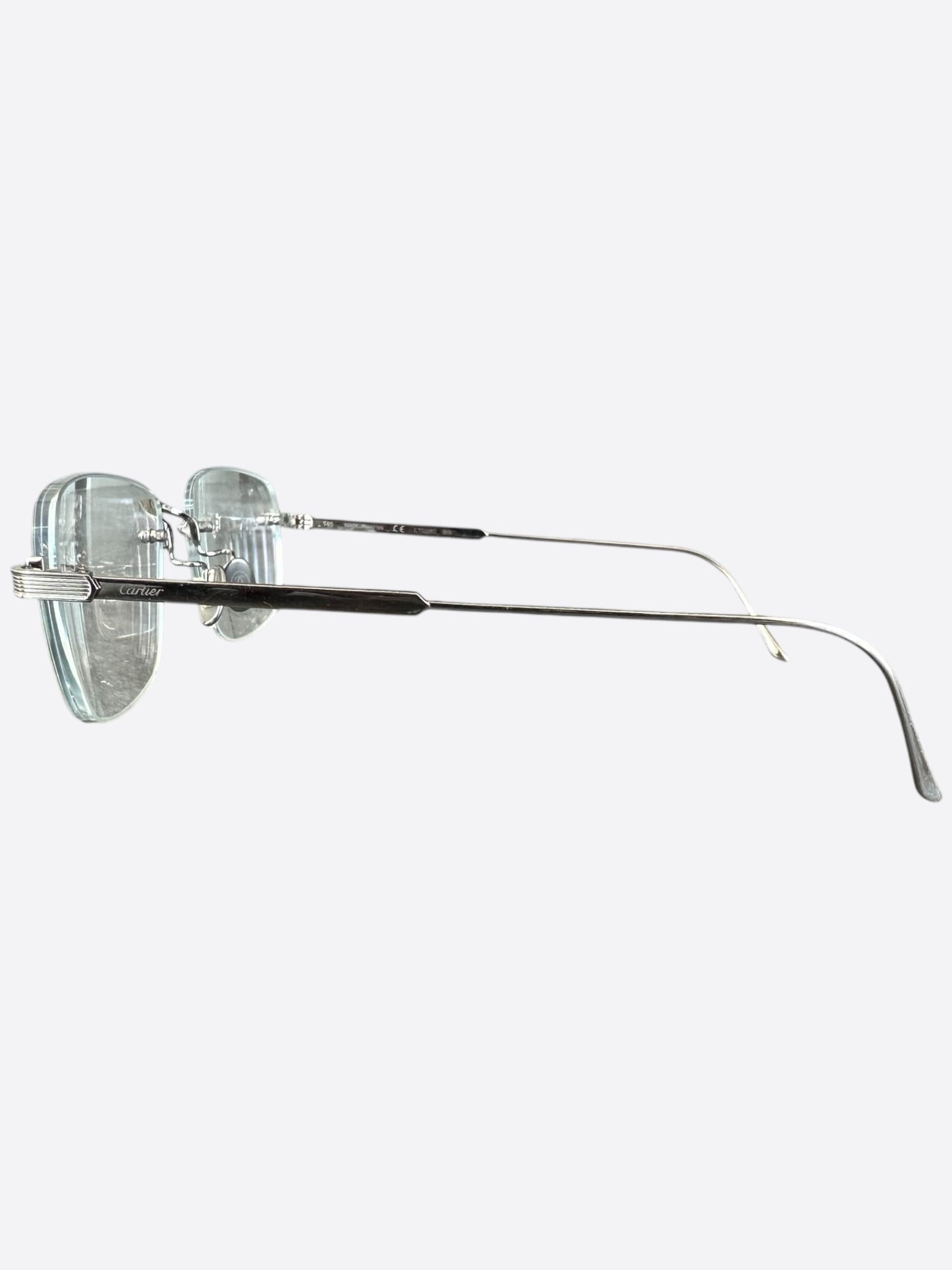 Cartier Silver Clear Glasses
