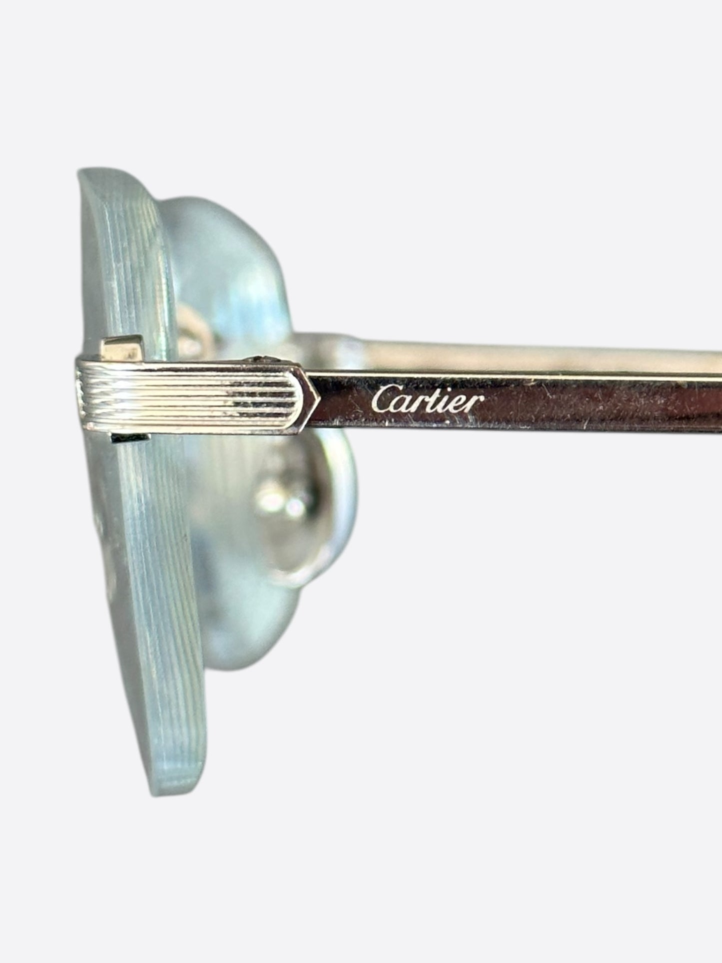 Cartier Silver Clear Glasses