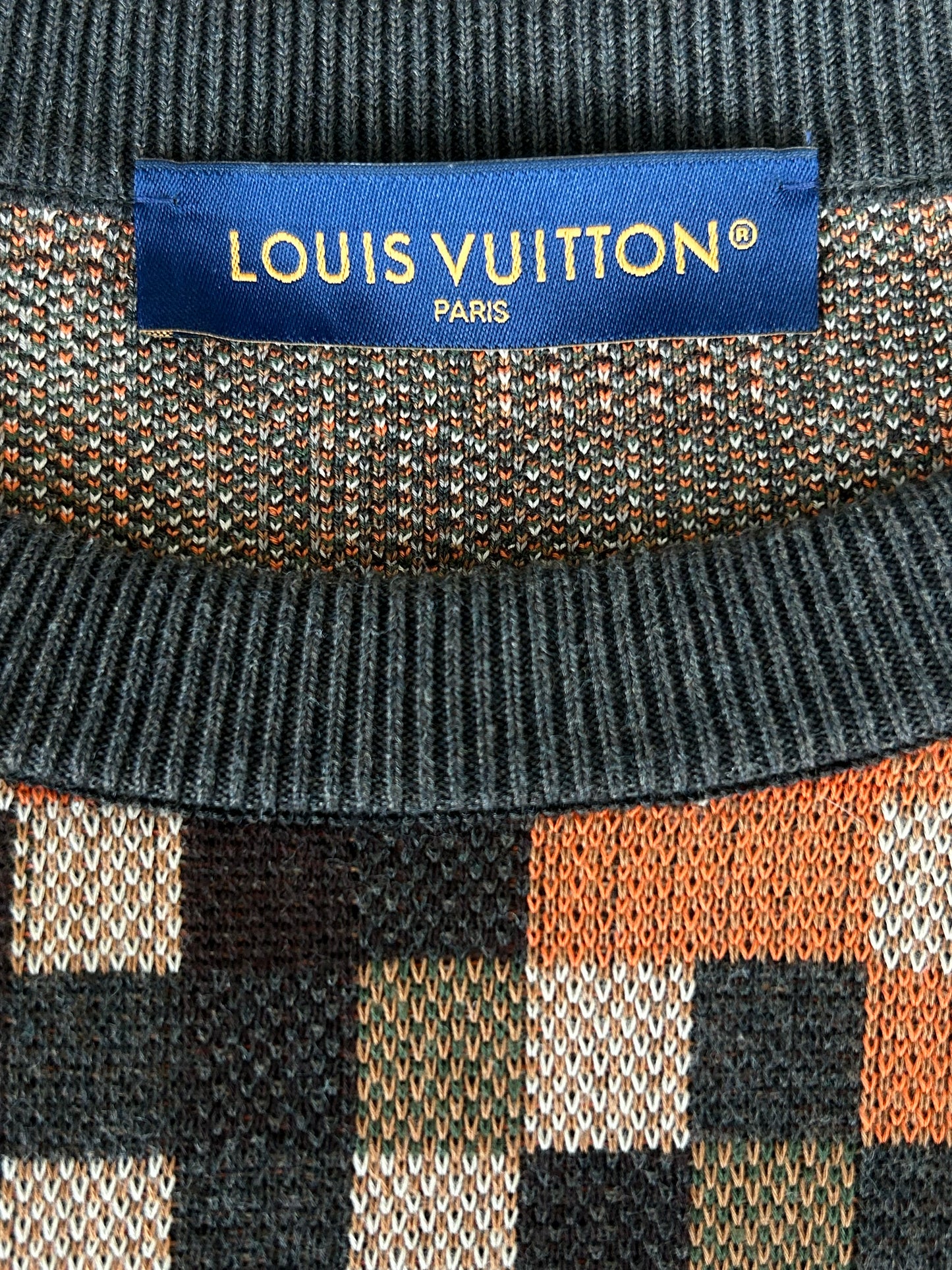 Louis Vuitton Orange Damoflage LVers Sweater