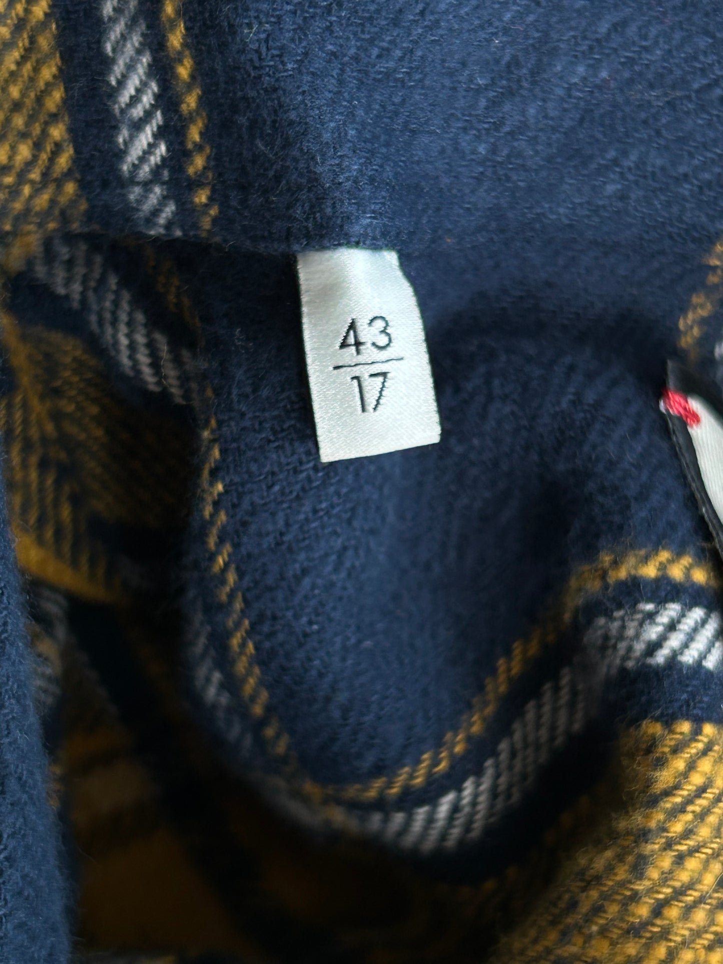 Gucci Blue & Yellow Plaid Embroidered Button Up Shirt