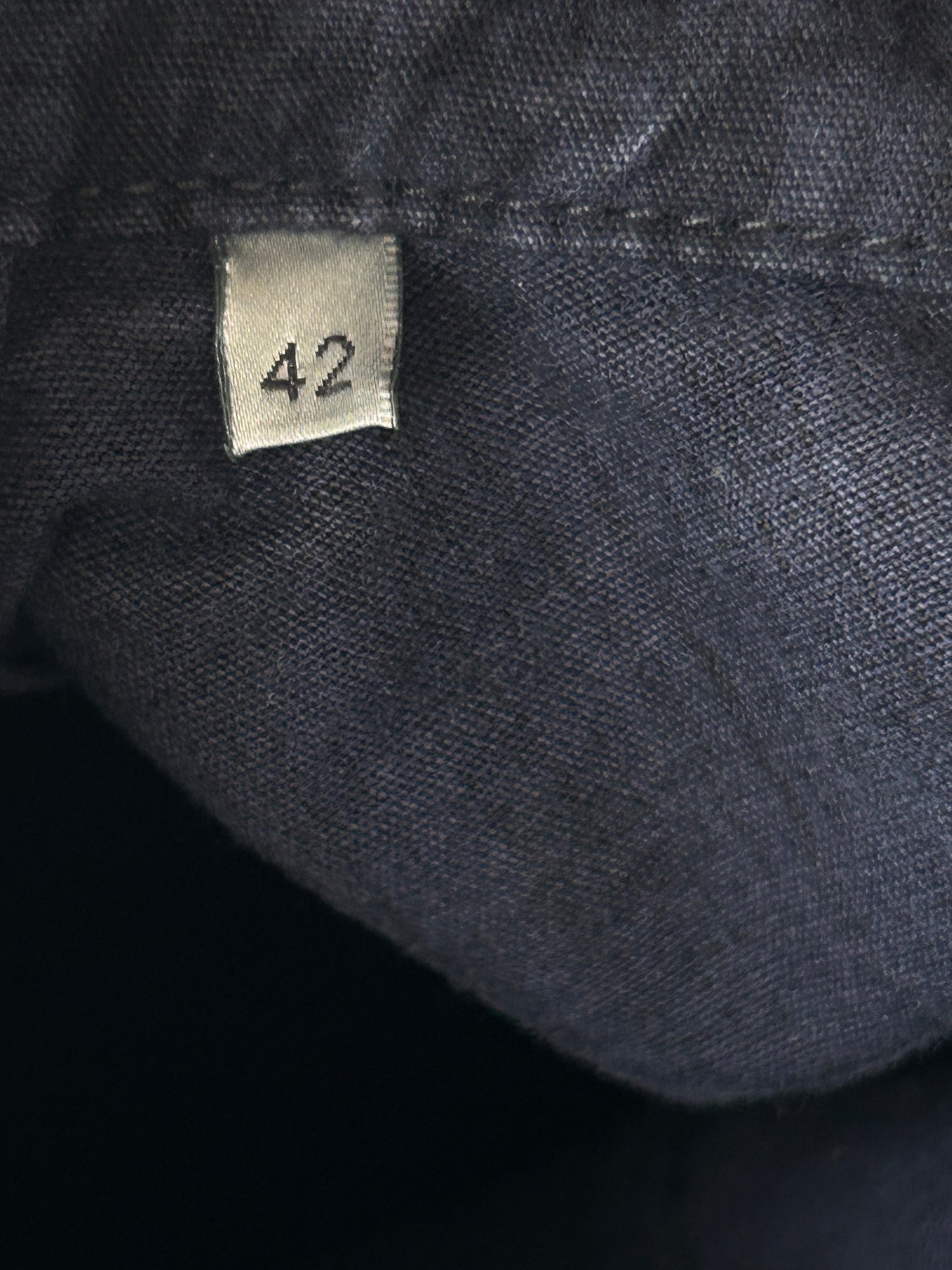 Dior Blue & Black Oblique Denim Button Up Shirt