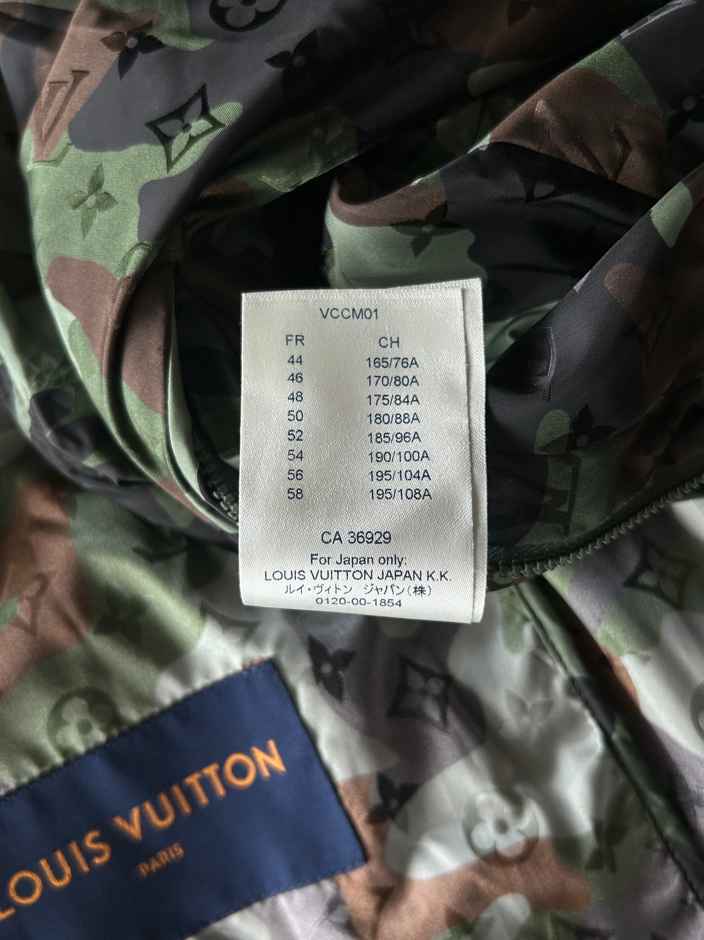 Louis Vuitton Green Camouflage Monogram Windbreaker