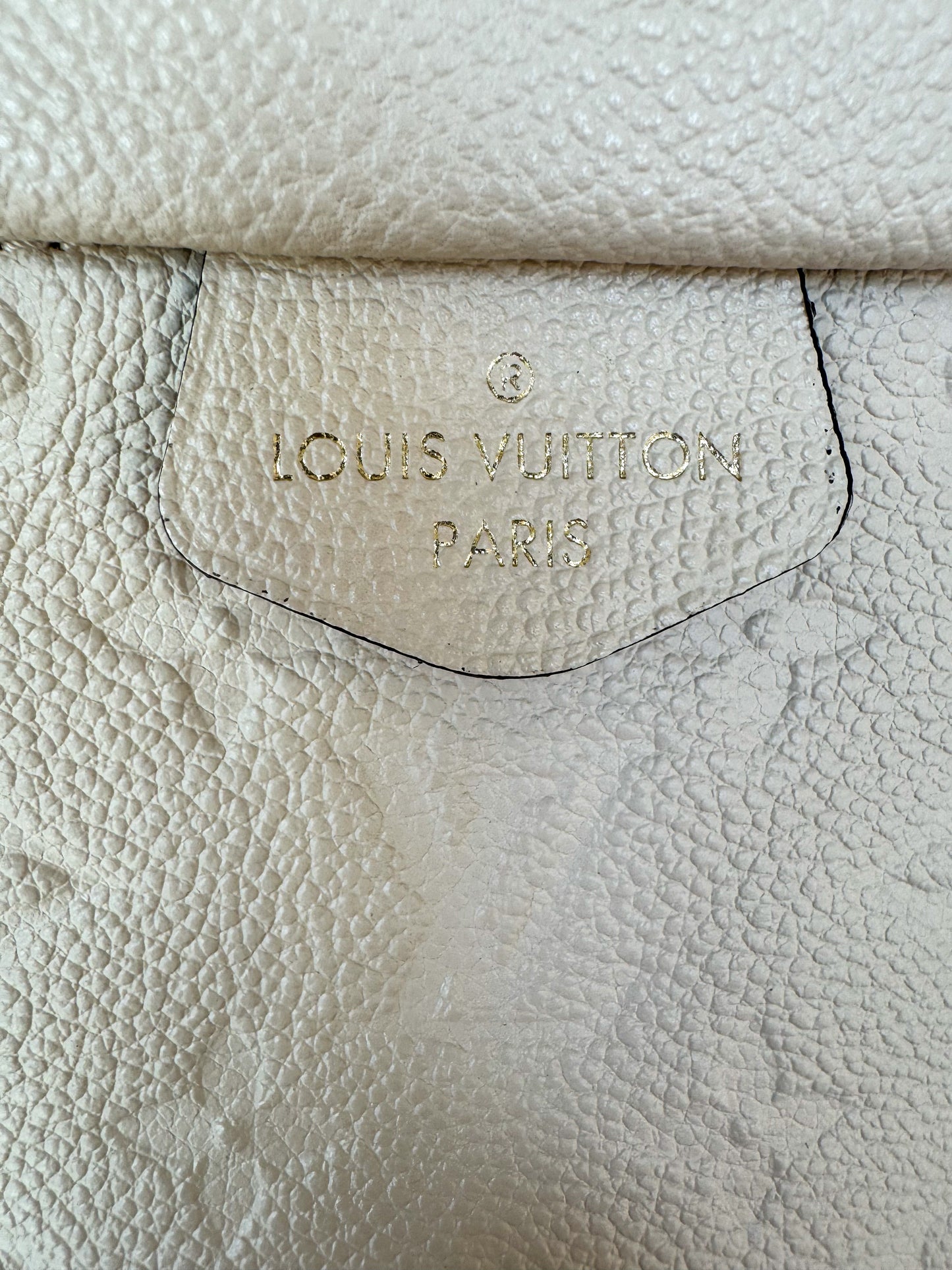 Louis Vuitton Cream Empreinte Leather Monogram Bumbag