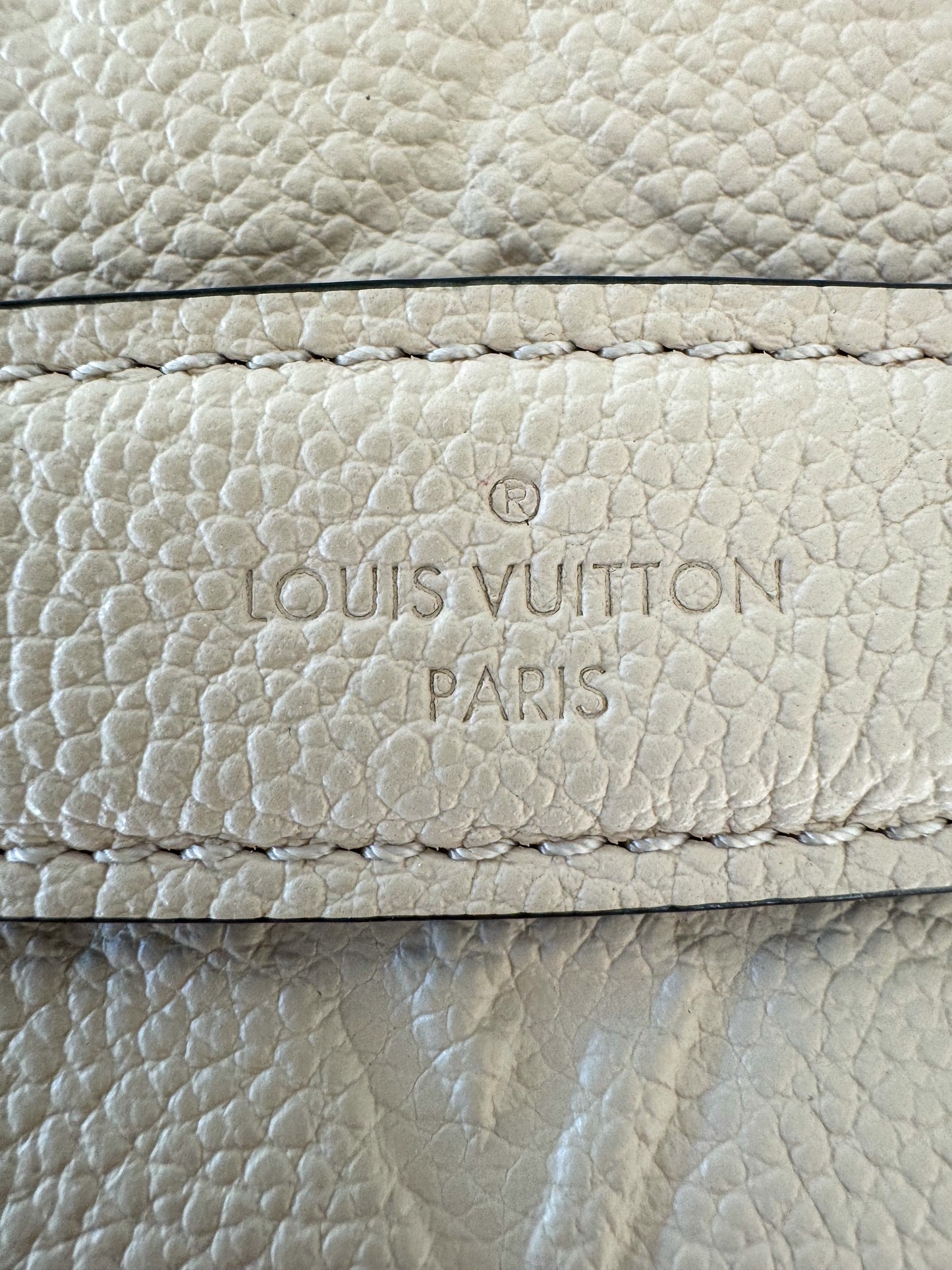 Louis Vuitton Cream Empreinte Leather Monogram Bumbag