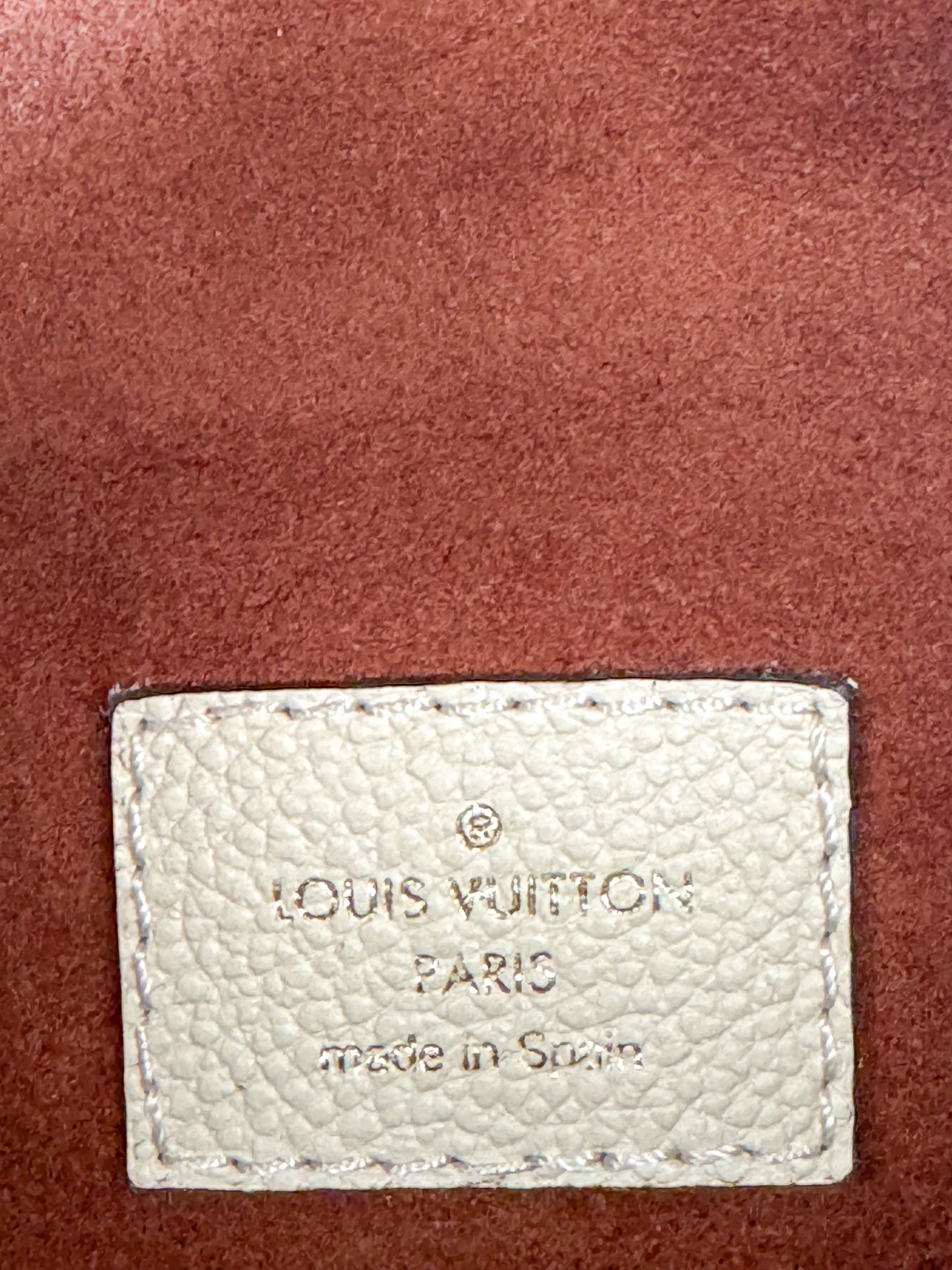 Louis Vuitton Cream Empreinte Leather Monogram Bumbag