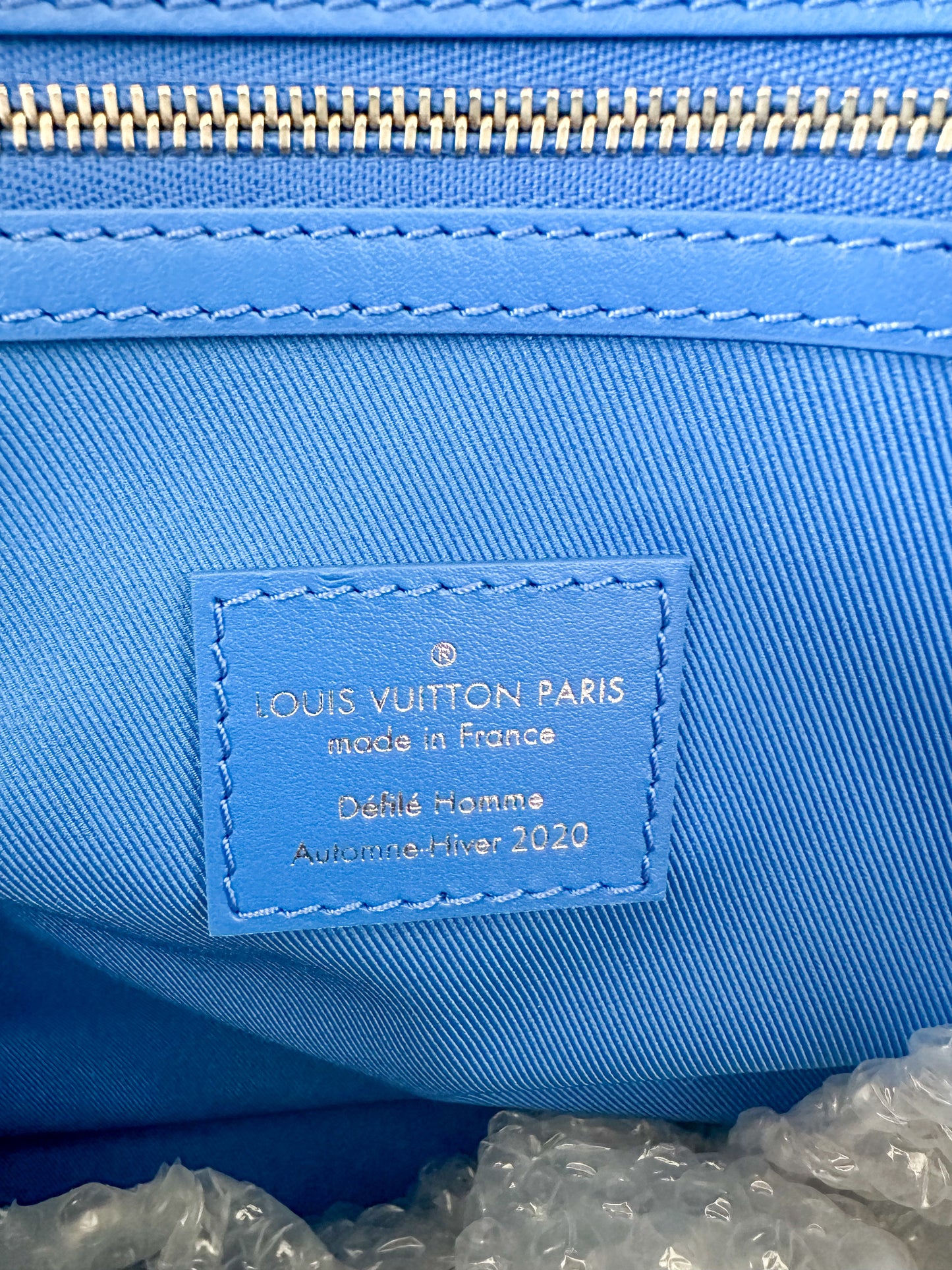 Louis Vuitton Blue Cloud Monogram Keepall 50