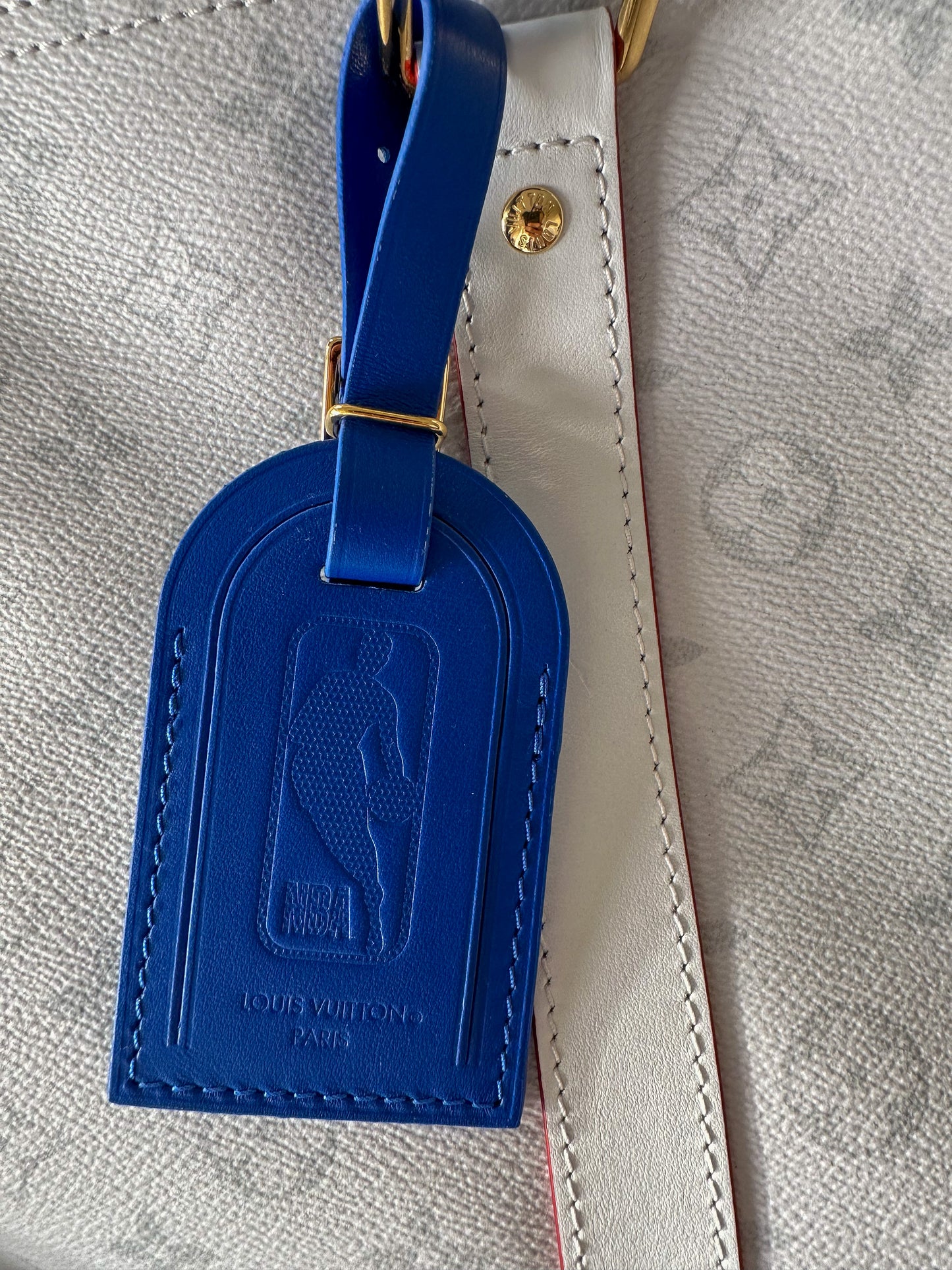 Louis Vuitton NBA White Monogram Keepall 50