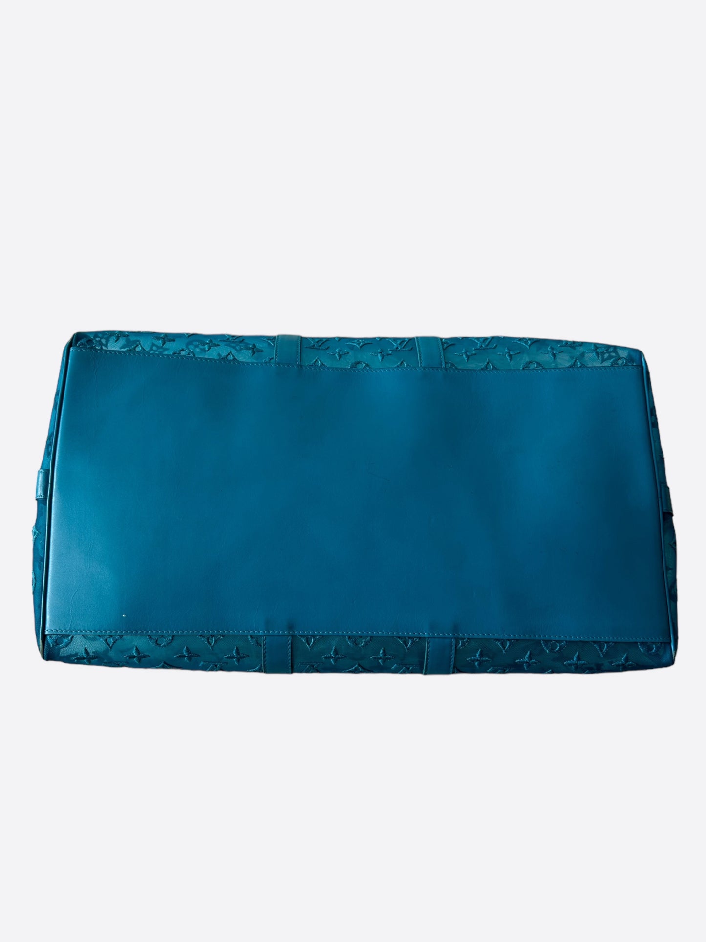 Louis Vuitton Blue Mesh Monogram Triangle Keepall 50