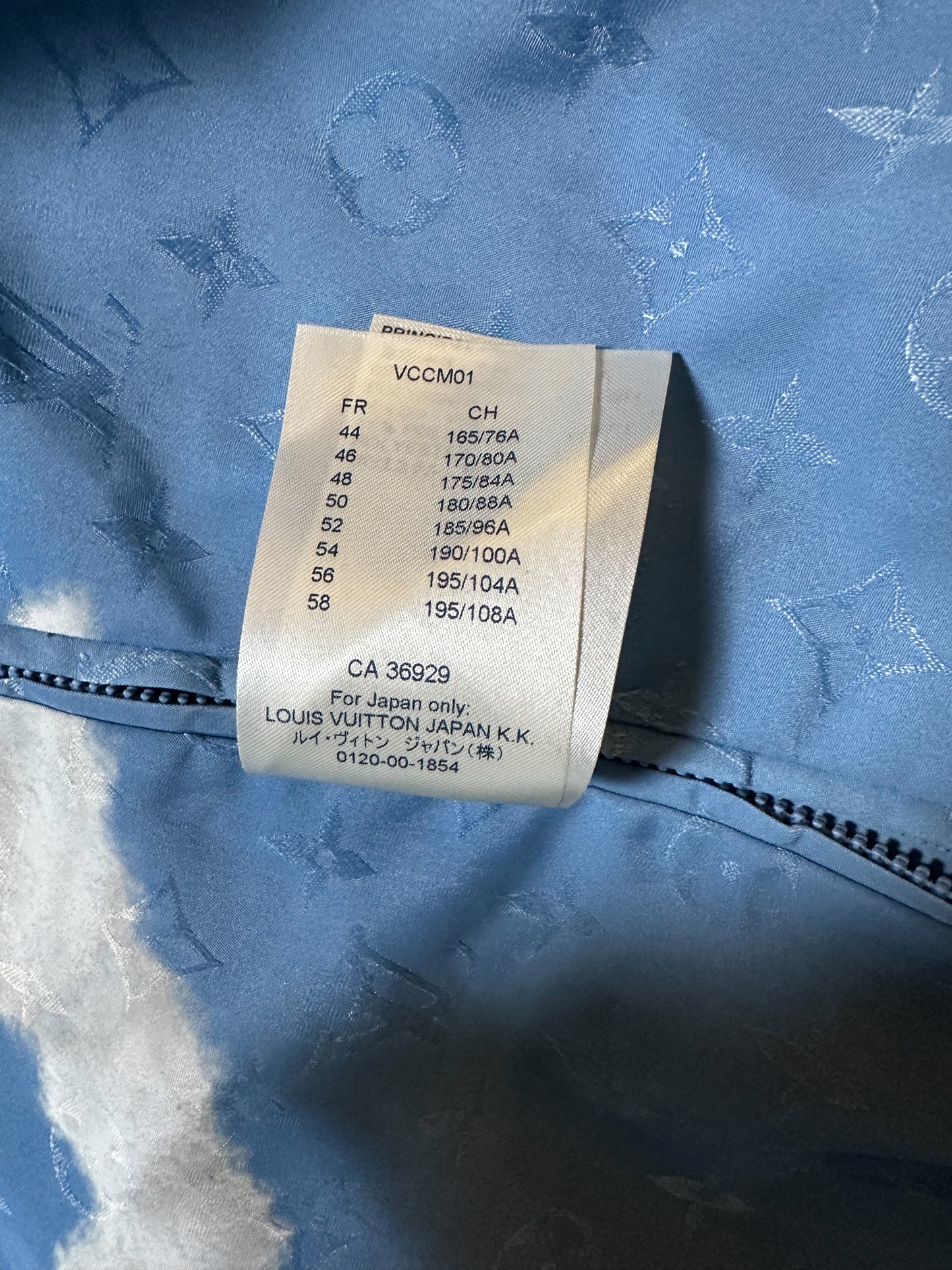 Louis Vuitton Blue Cloud Monogram Windbreaker