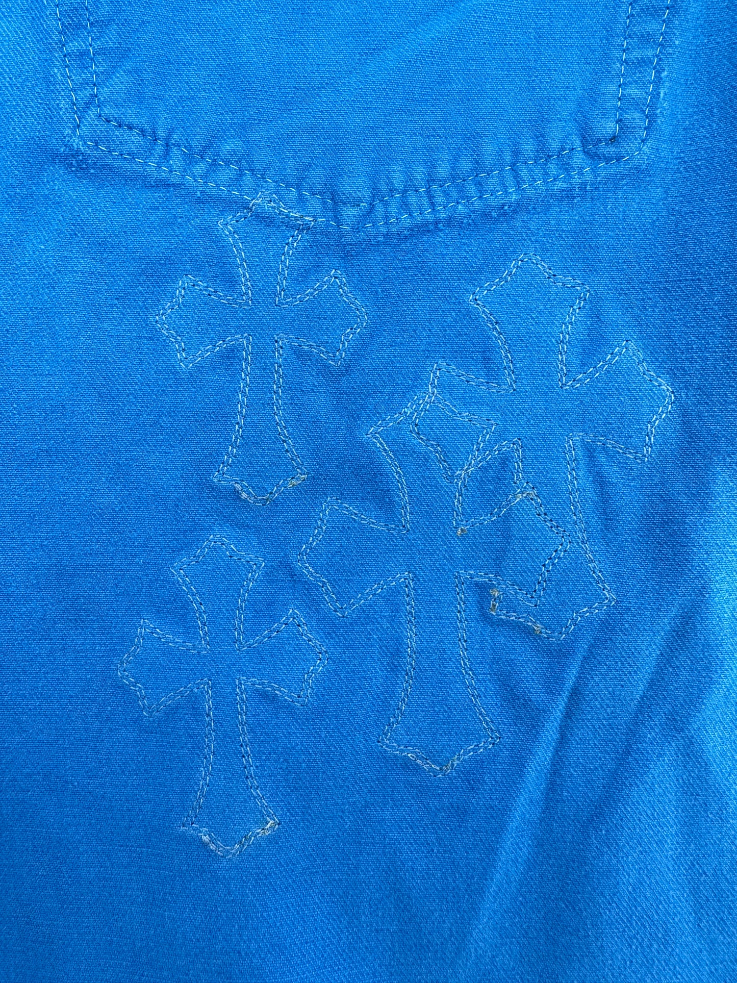 Chrome Hearts Levi's London Exclusive Blue Dyed Cross Patch Jeans