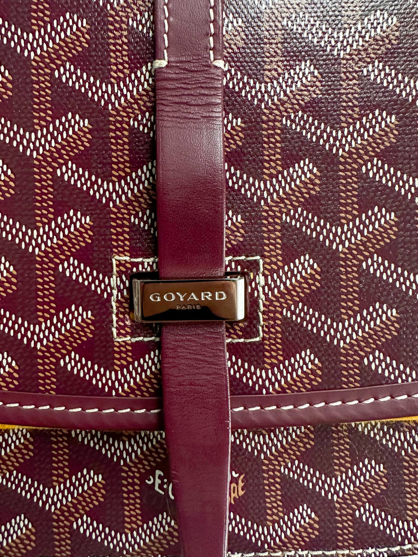 Goyard Burgundy Belvedere Messenger Bag