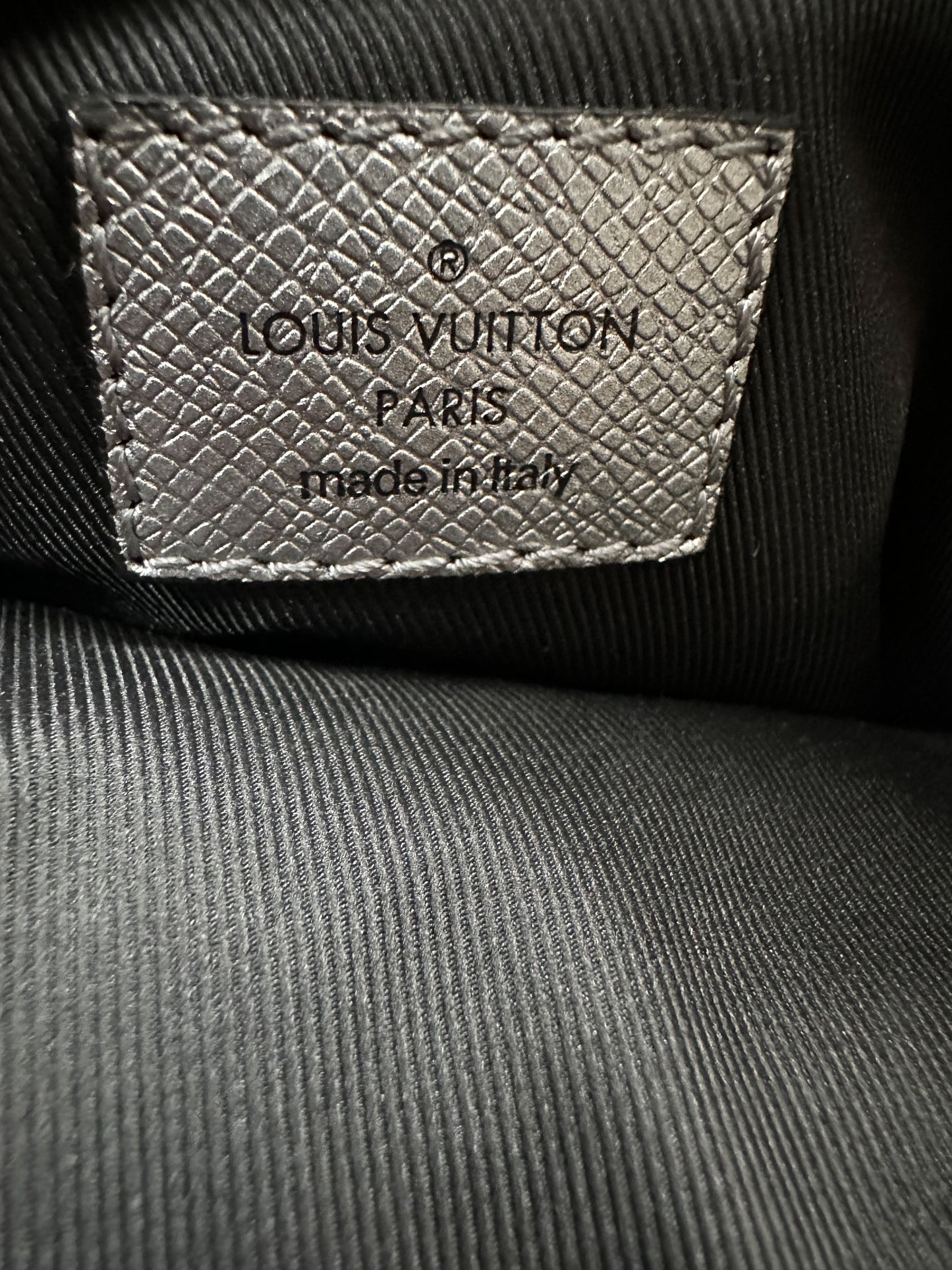Louis Vuitton Gunmetal Silver Outdoor Messenger Bag
