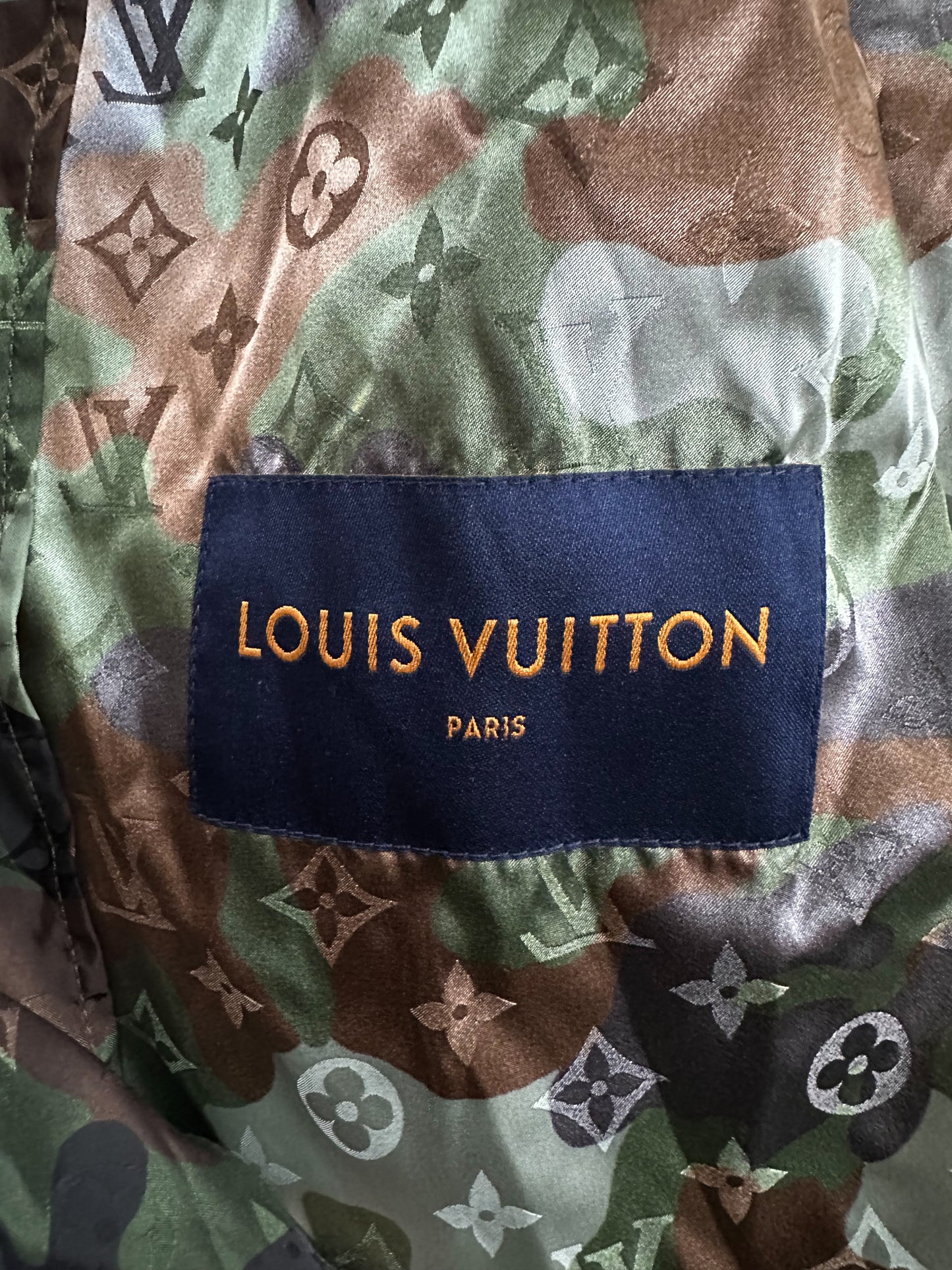 Louis Vuitton Green Camo Monogram Windbreaker