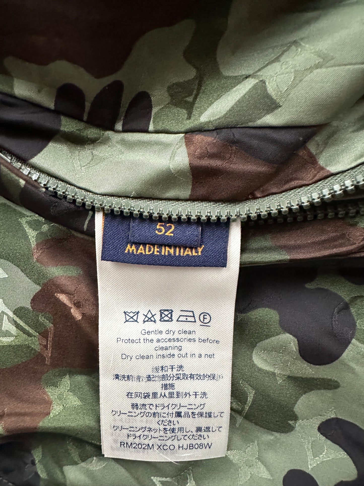 Louis Vuitton Green Camo Monogram Windbreaker