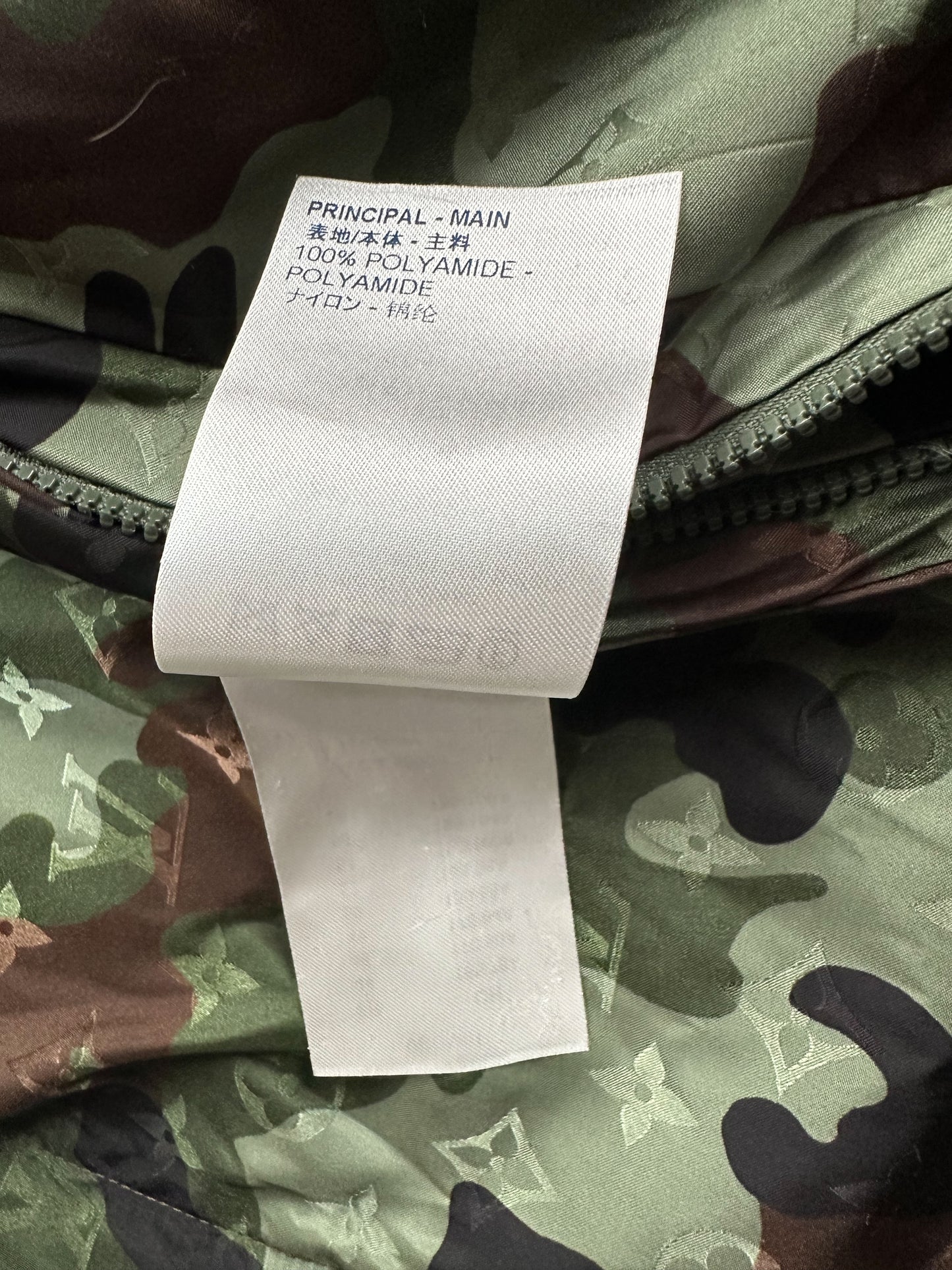 Louis Vuitton Green Camo Monogram Windbreaker