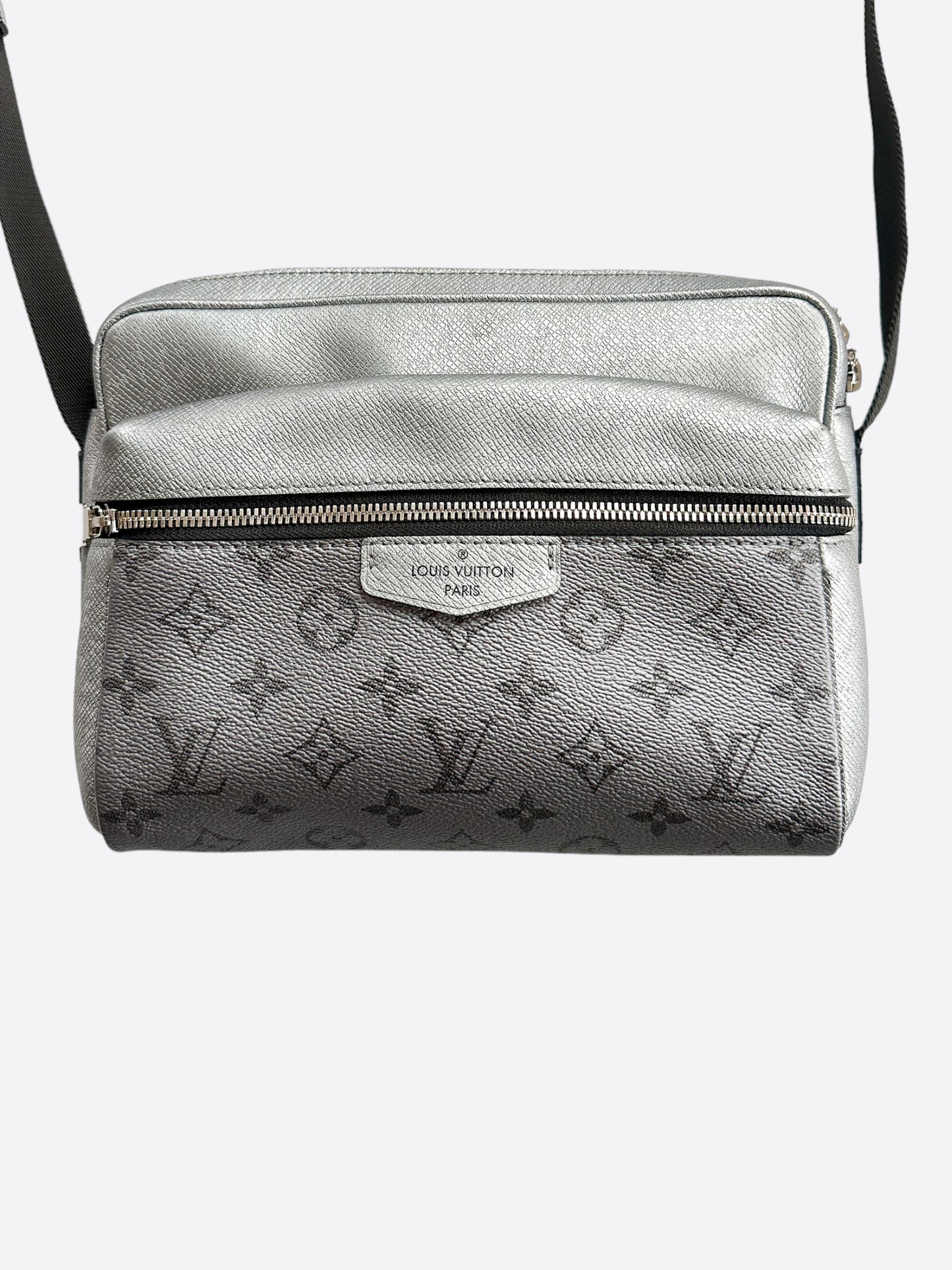 Louis Vuitton Gunmetal Silver Outdoor Messenger Bag