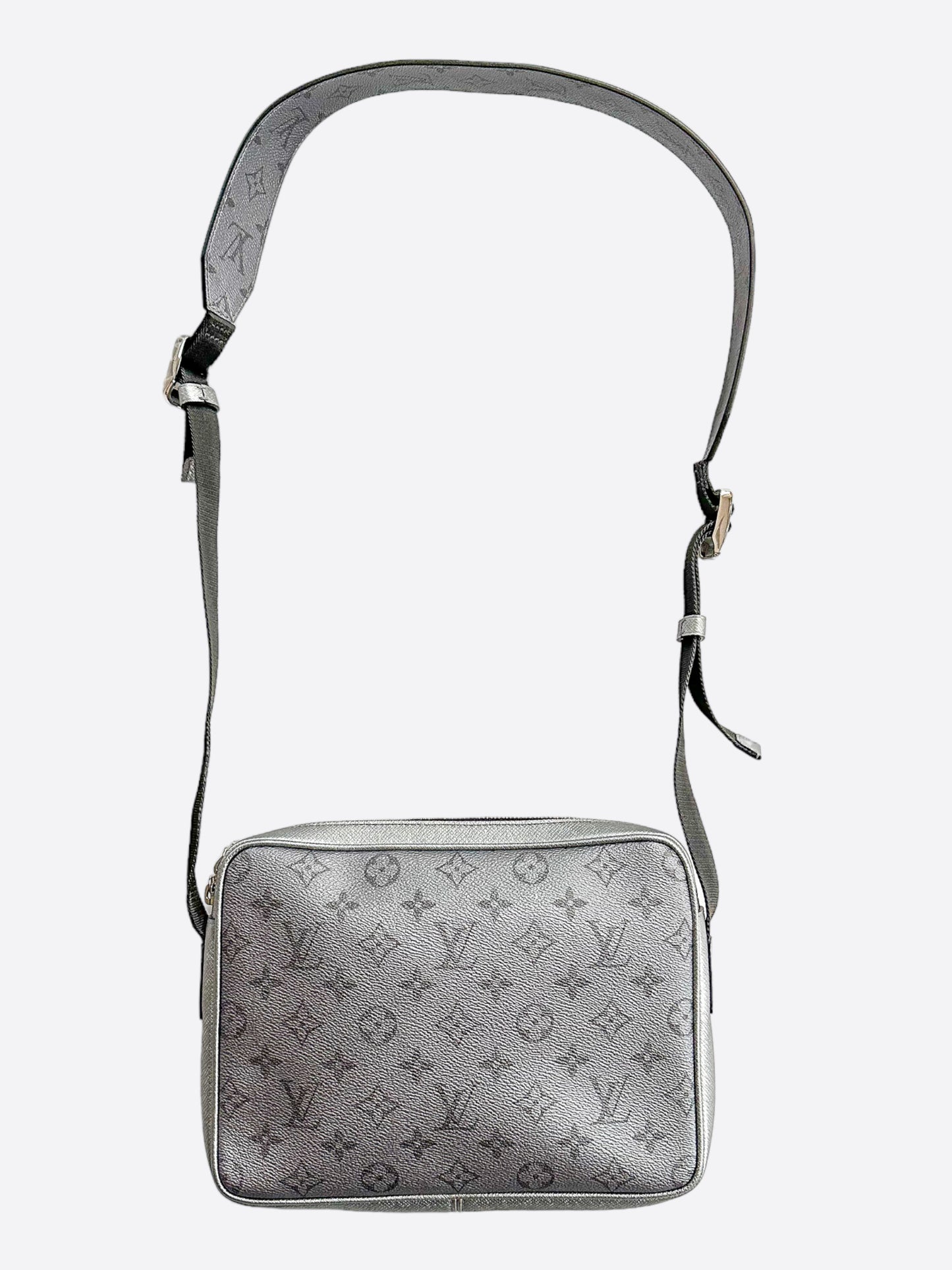 Louis Vuitton Gunmetal Silver Outdoor Messenger Bag