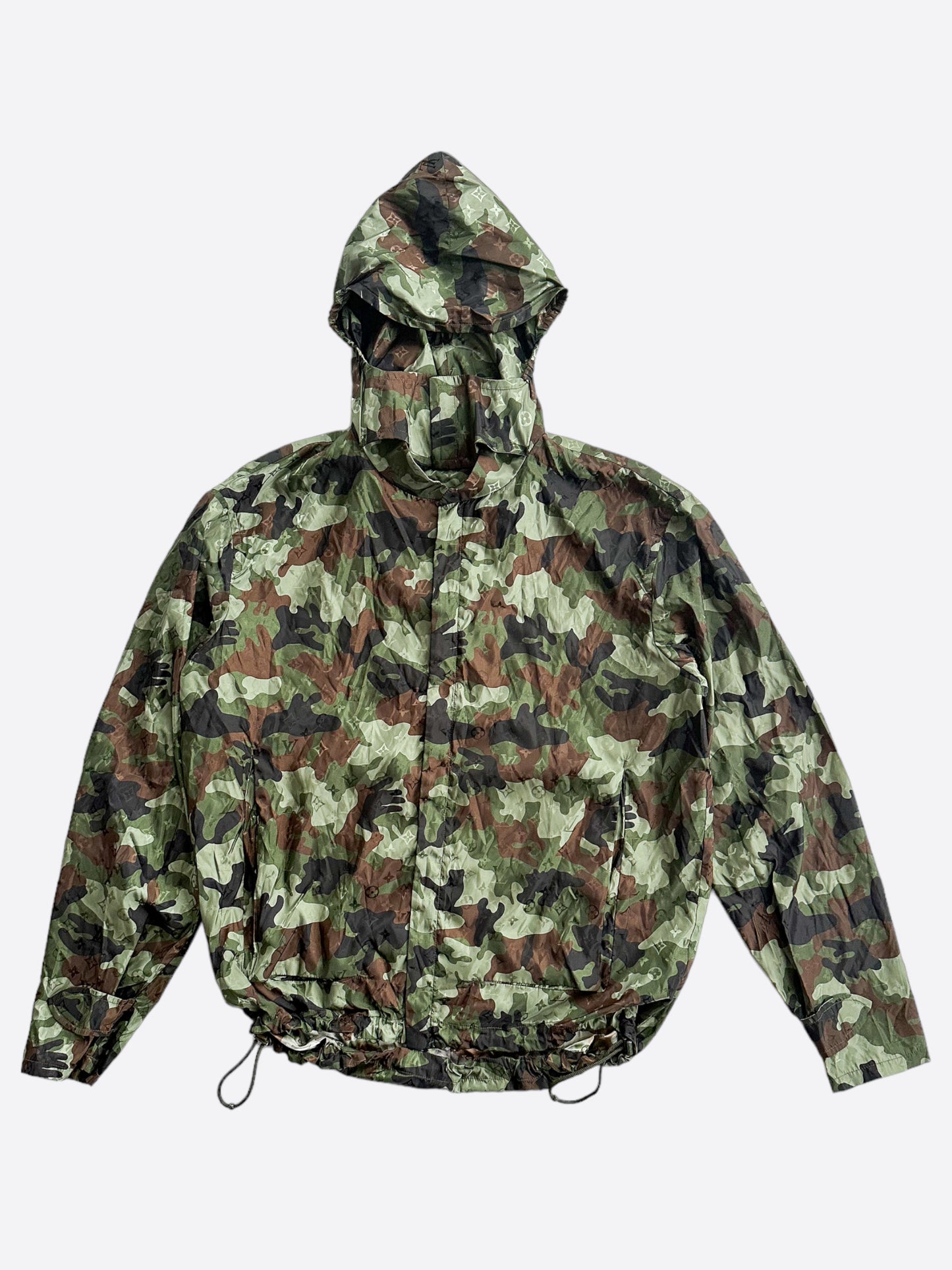 Louis Vuitton Green Camo Monogram Windbreaker