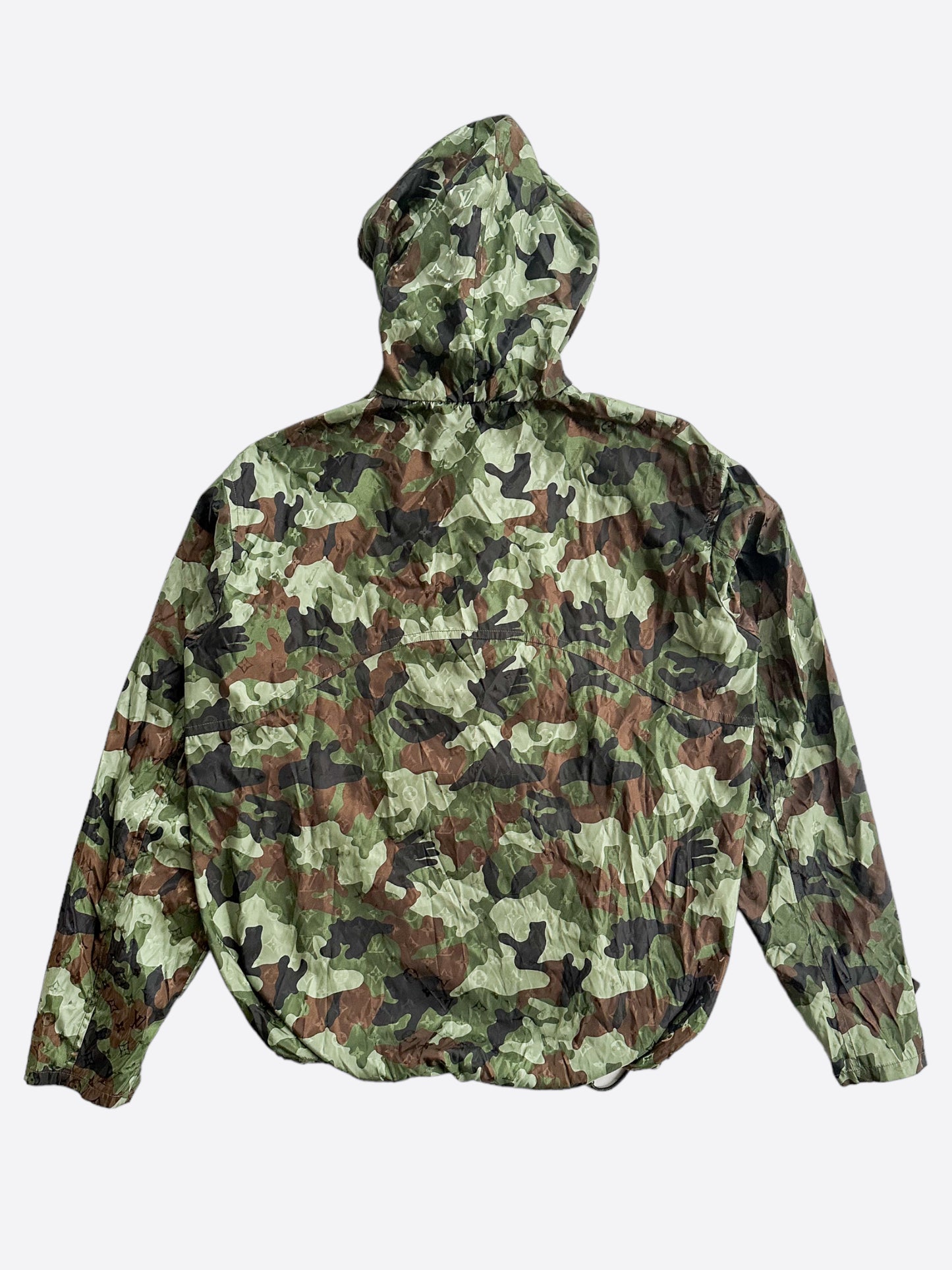 Louis Vuitton Green Camo Monogram Windbreaker