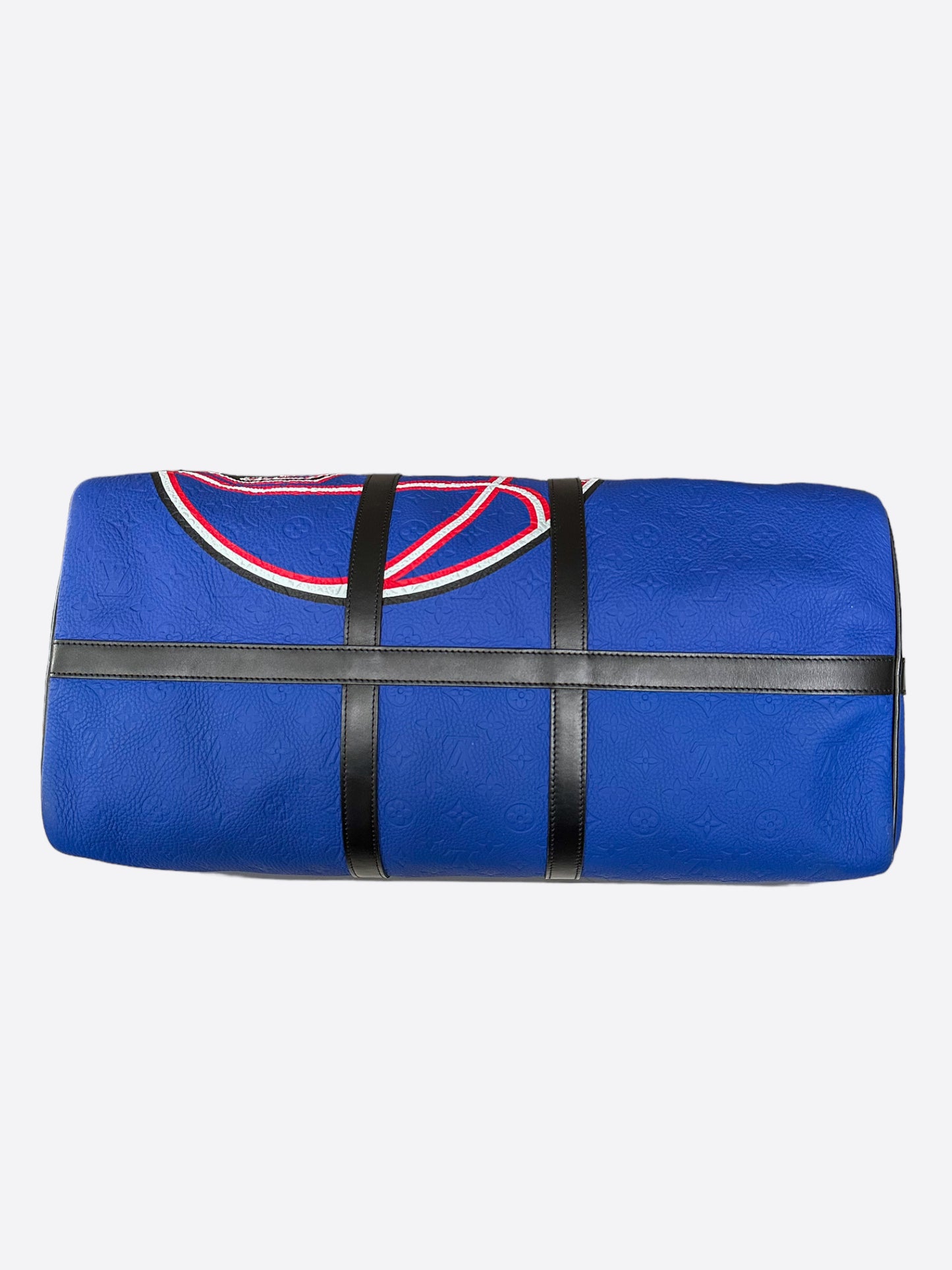 Louis Vuitton NBA Blue Taurillon Monogram Keepall 55