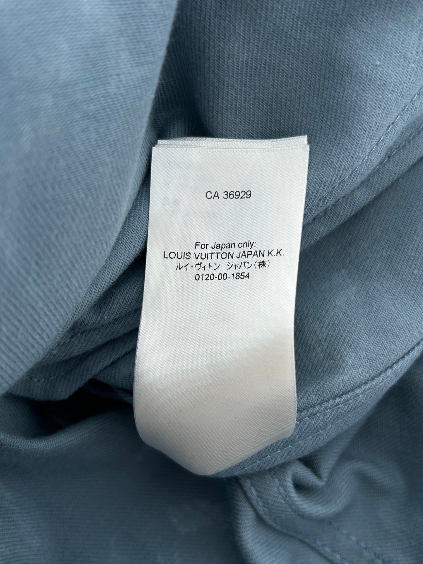Louis Vuitton Blue & White LV Leaf Denim Jacket