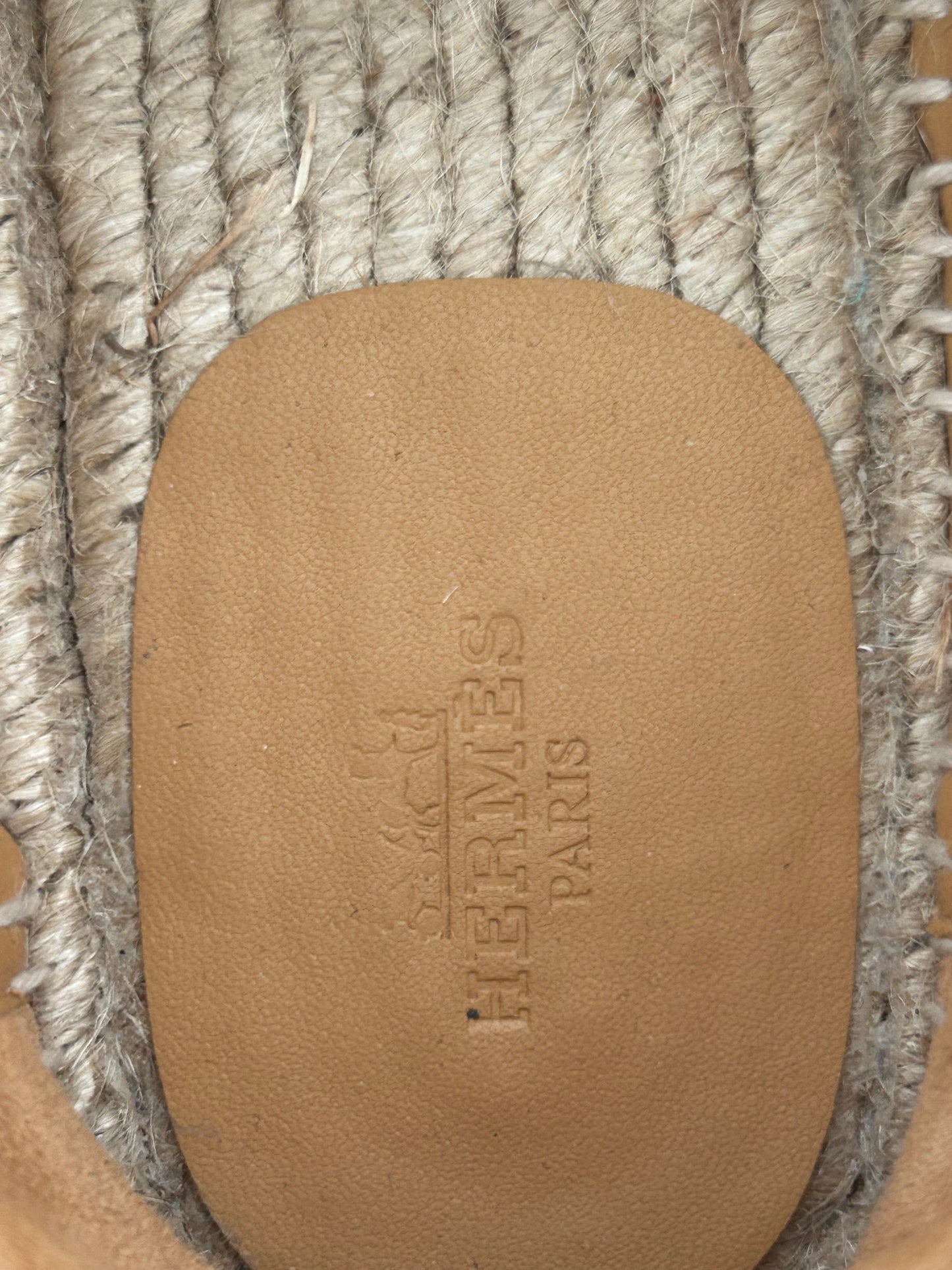 Hermes Blue & Brown Trip Espadrilles