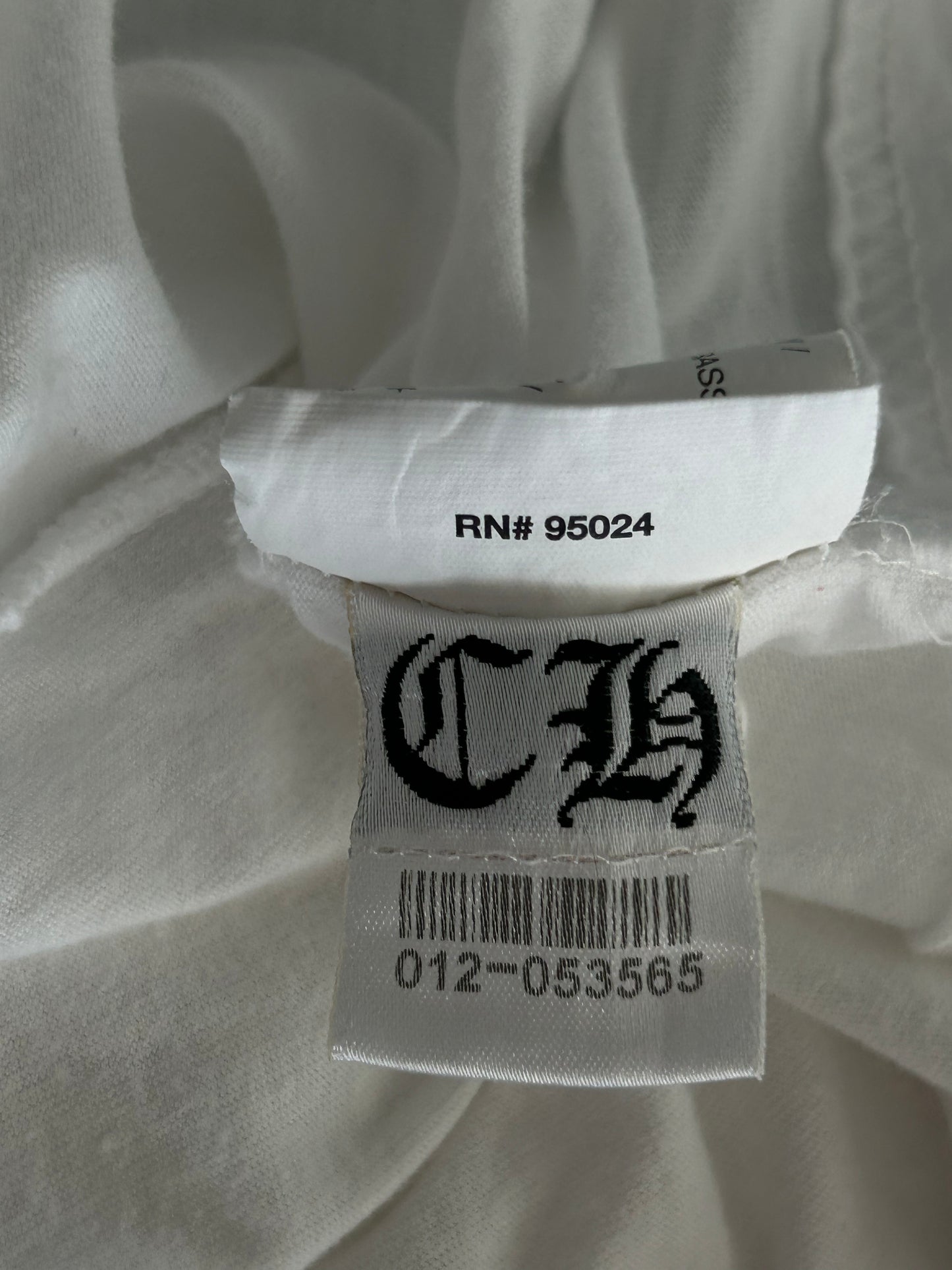 Chrome Hearts White & Black Malibu Cross Logo T-Shirt