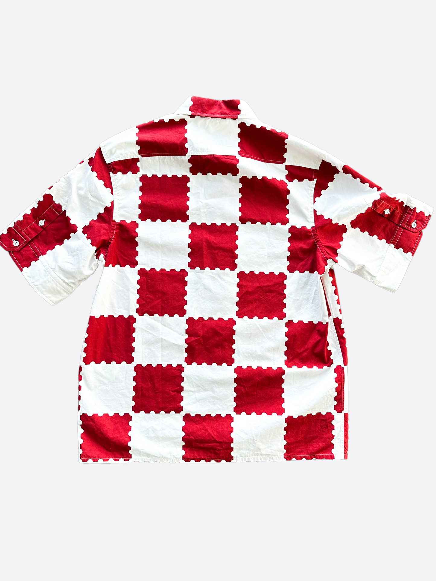 Louis Vuitton Nigo Red & White Checkered Button Up Shirt