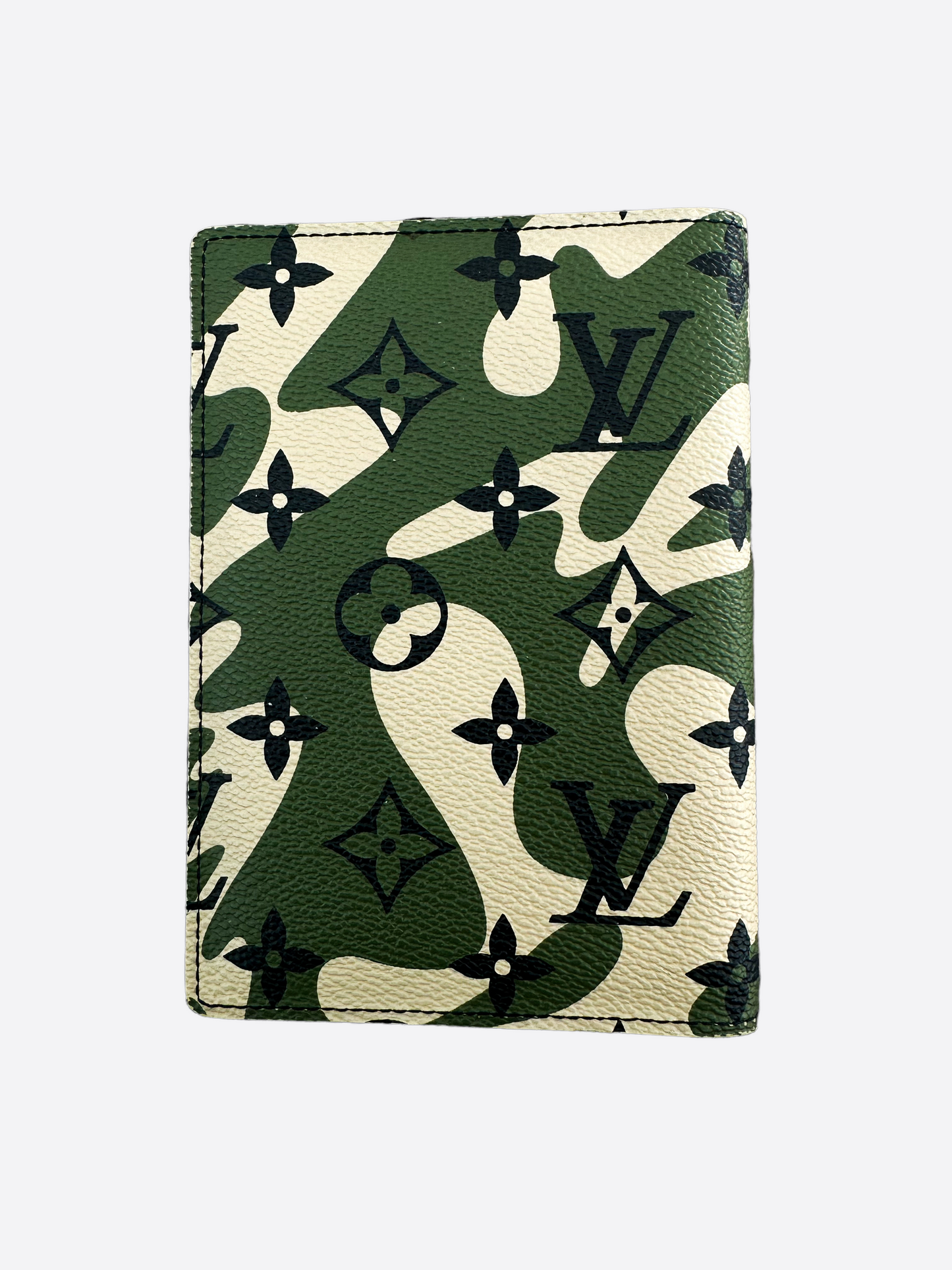 Louis Vuitton Takashi Murakami Camo Monogram Passport Cover