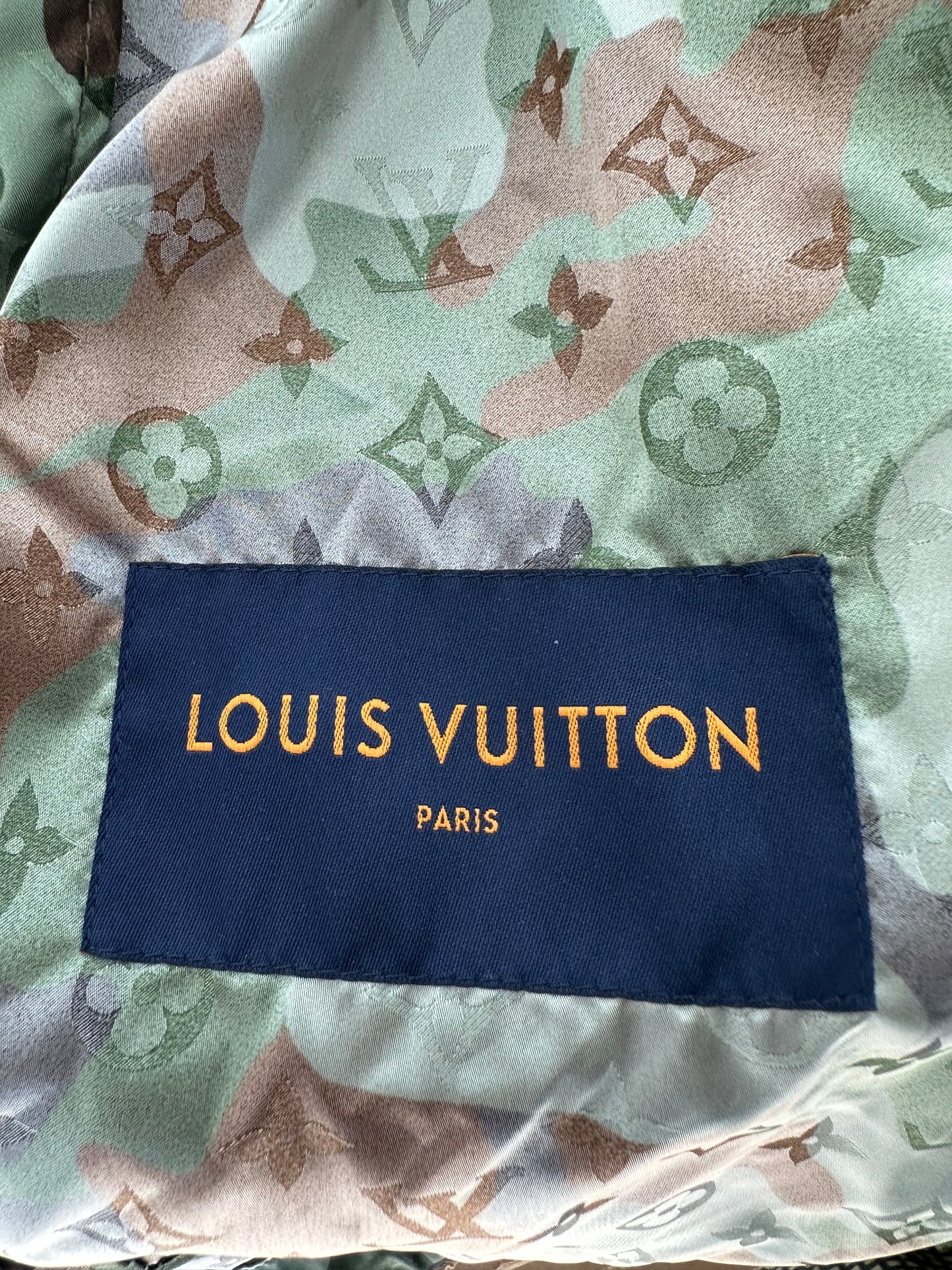 Louis Vuitton Green Camouflage Monogram Windbreaker