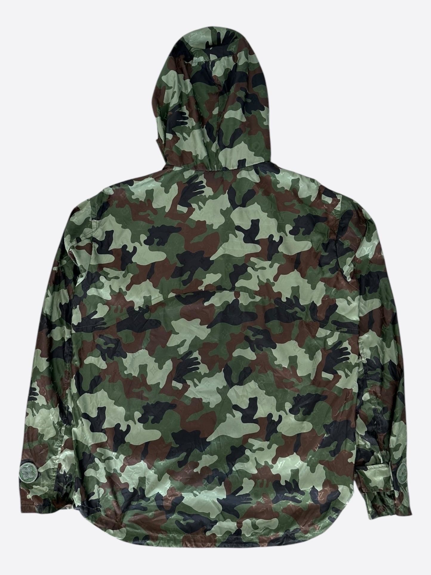 Louis Vuitton Green Camouflage Monogram Windbreaker