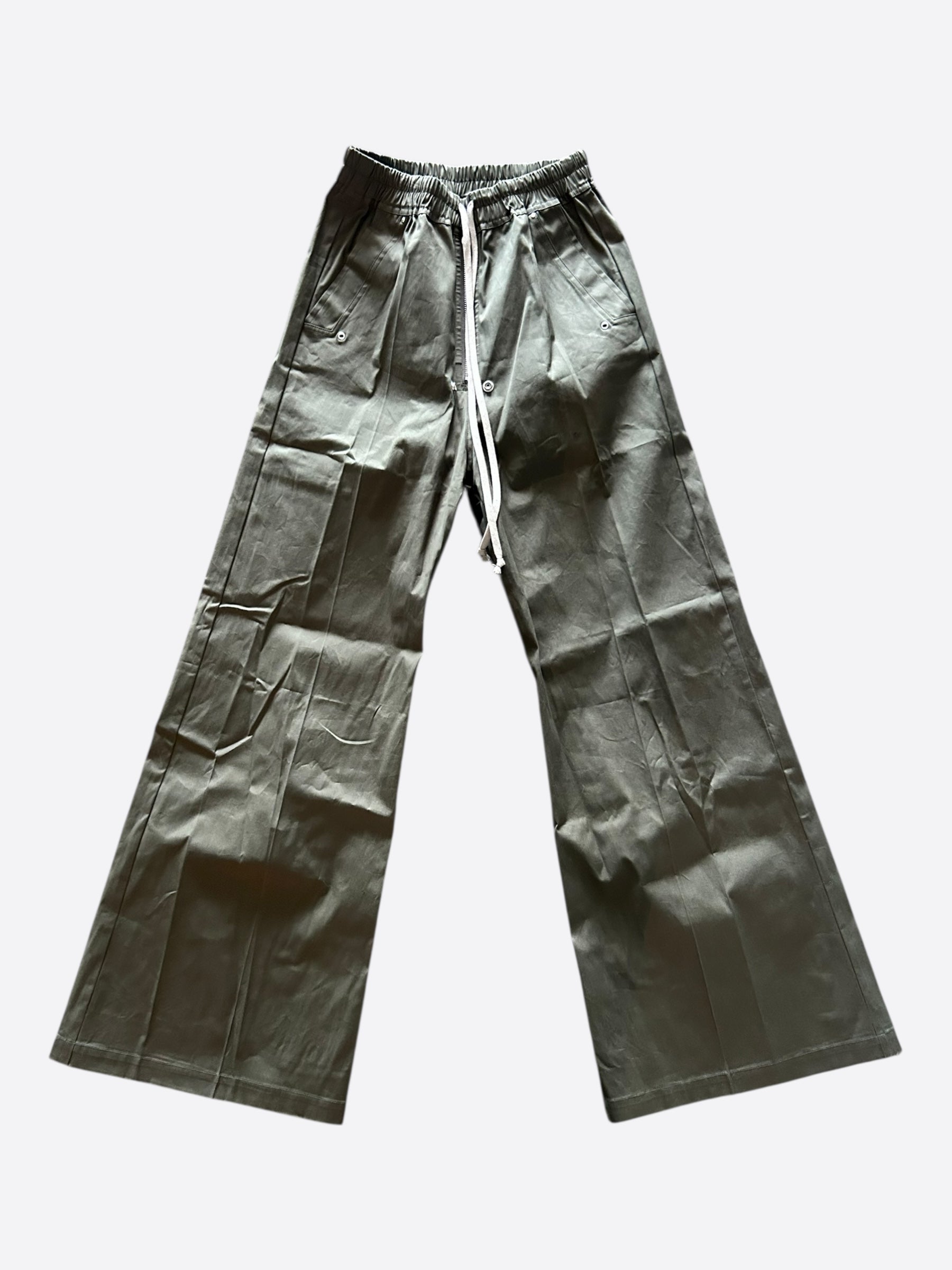 Rick Owens Olive Cargo Bela Wide Pants – Savonches