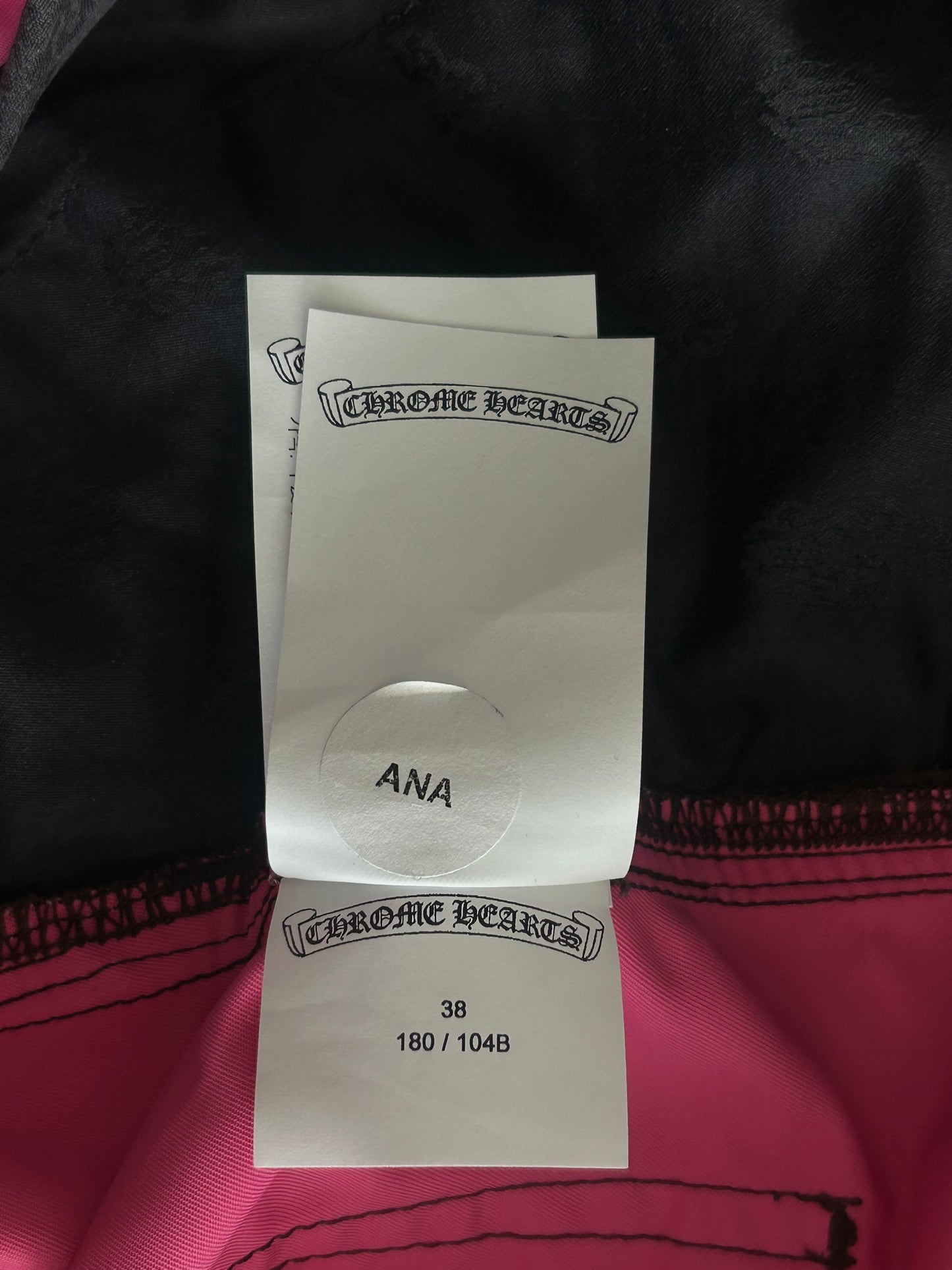 Chrome Hearts Brown Nylon & Leather Carpenter Pants