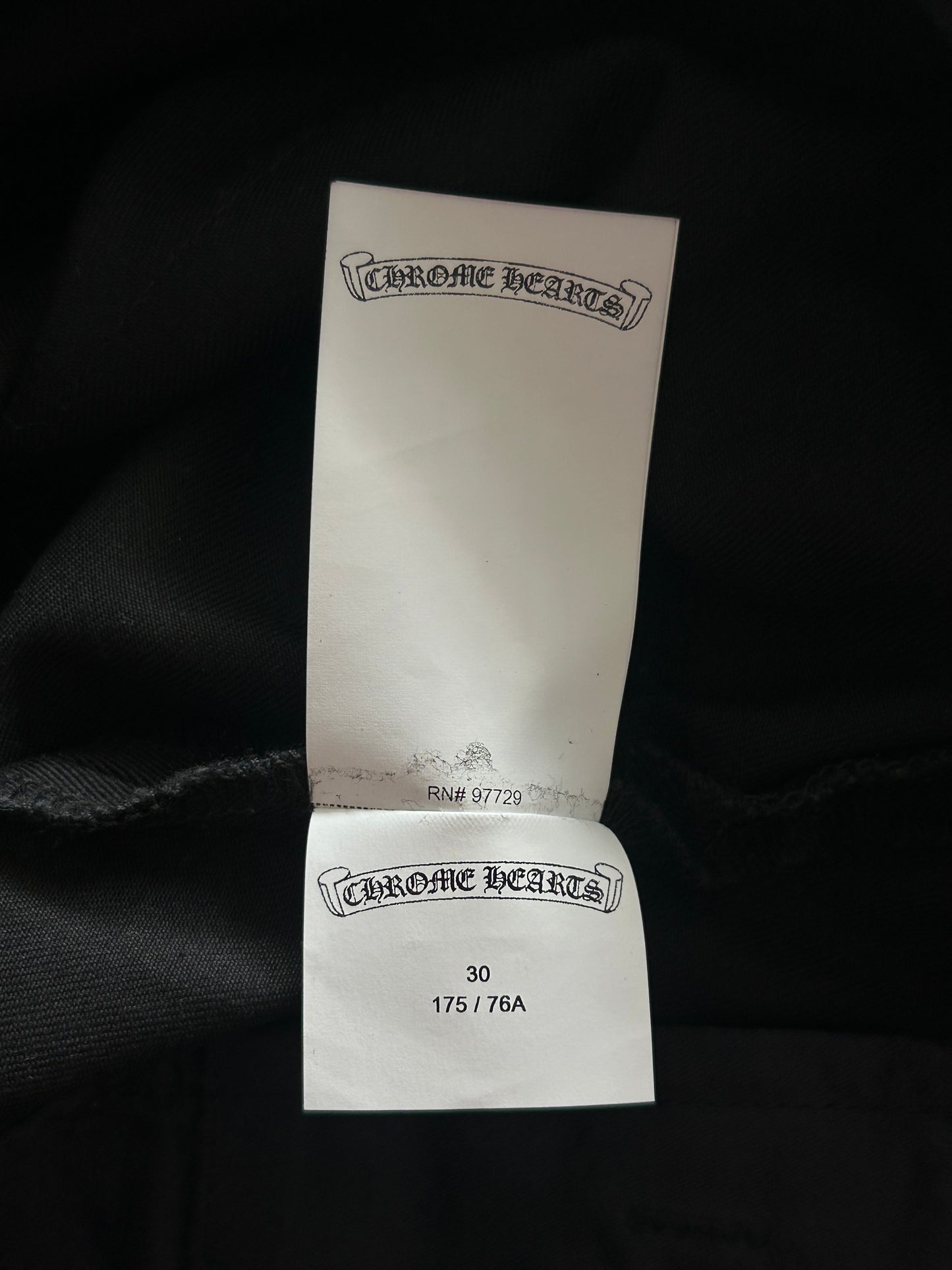 Chrome Hearts Matty Boy Black Multicolor Patch Cargo Pants