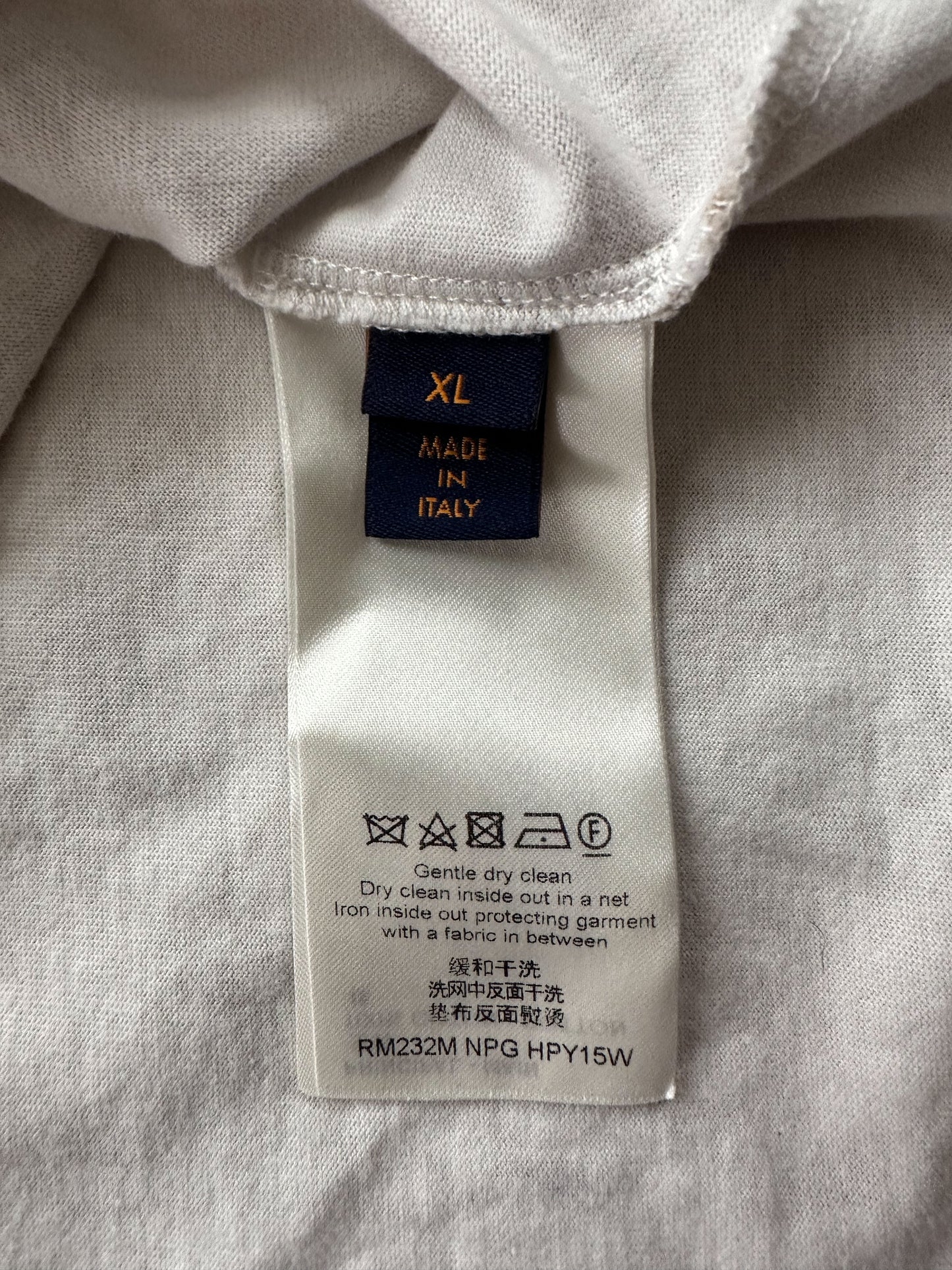 Louis Vuitton White & Tan Monogram T-Shirt