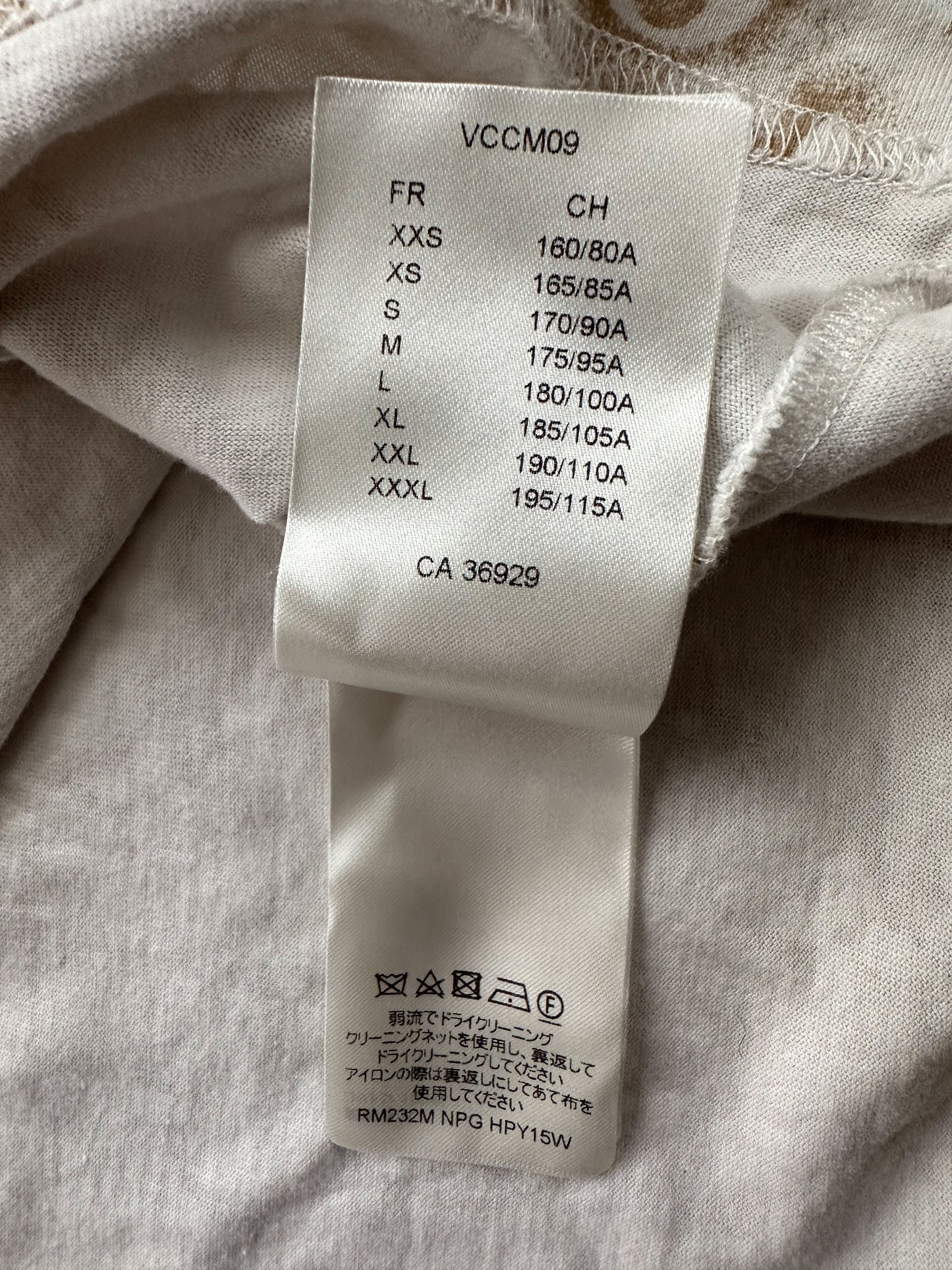 Louis Vuitton White & Tan Monogram T-Shirt