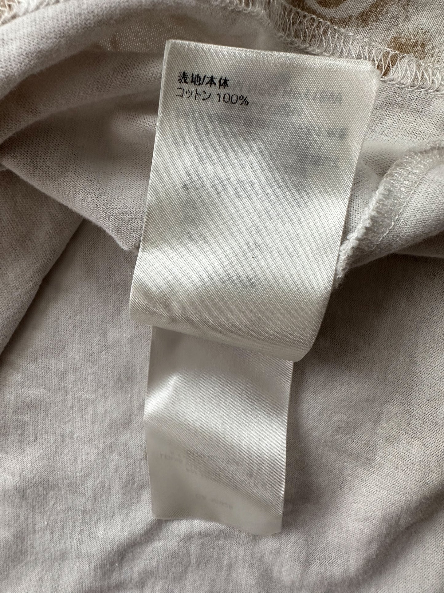 Louis Vuitton White & Tan Monogram T-Shirt