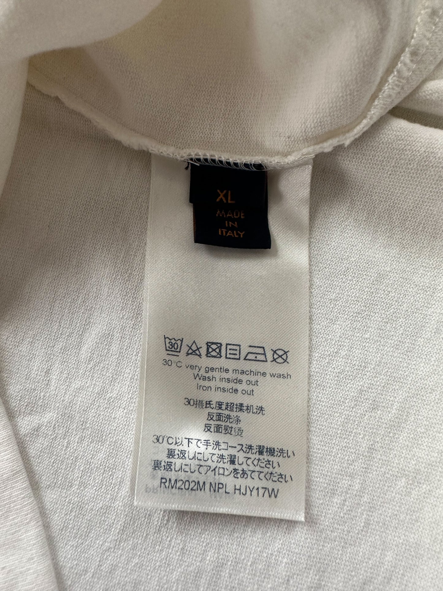 Louis Vuitton White Pont Neuf Embroidered T-Shirt
