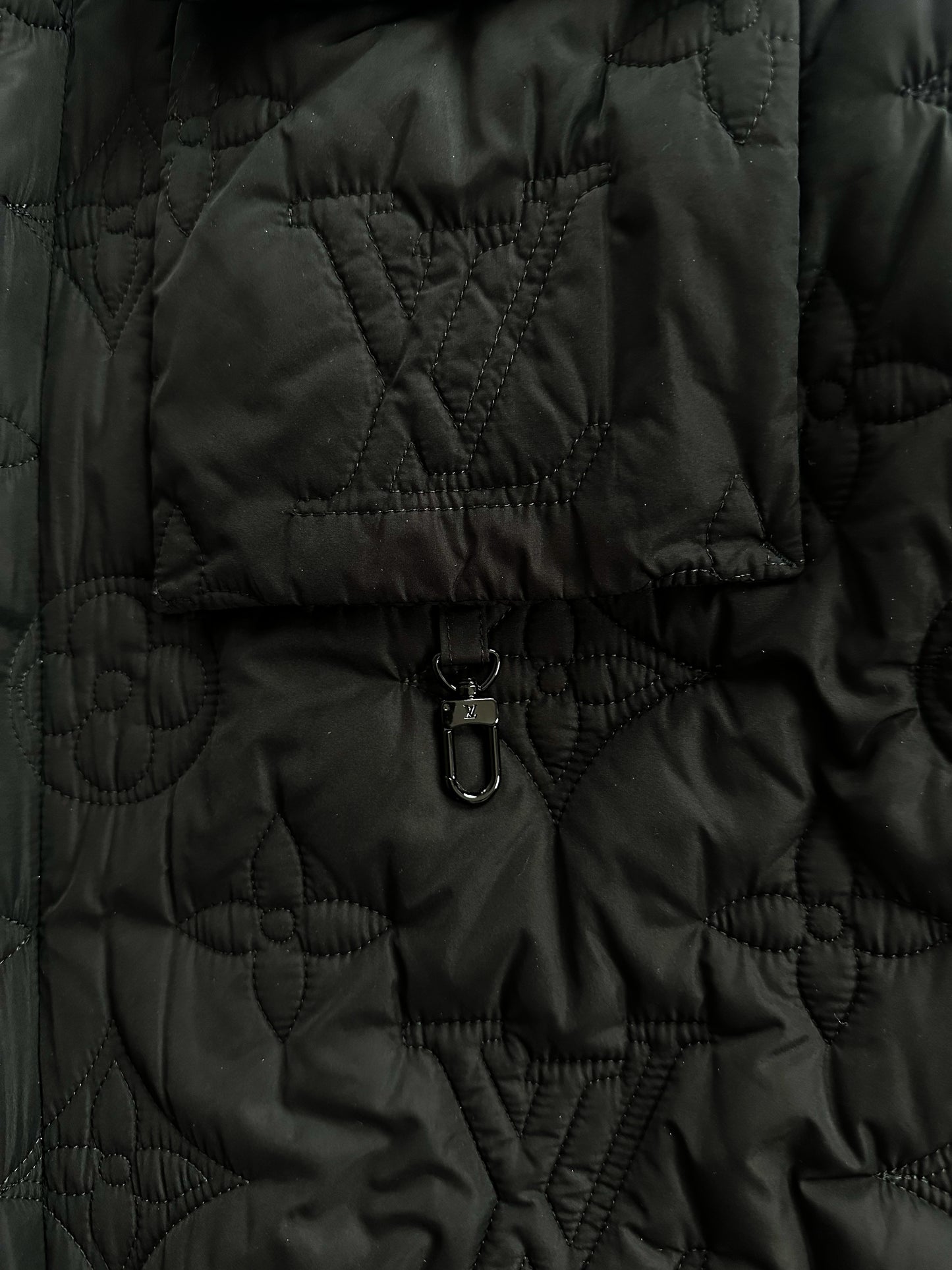 Louis Vuitton Black Monogram Padded Jacket