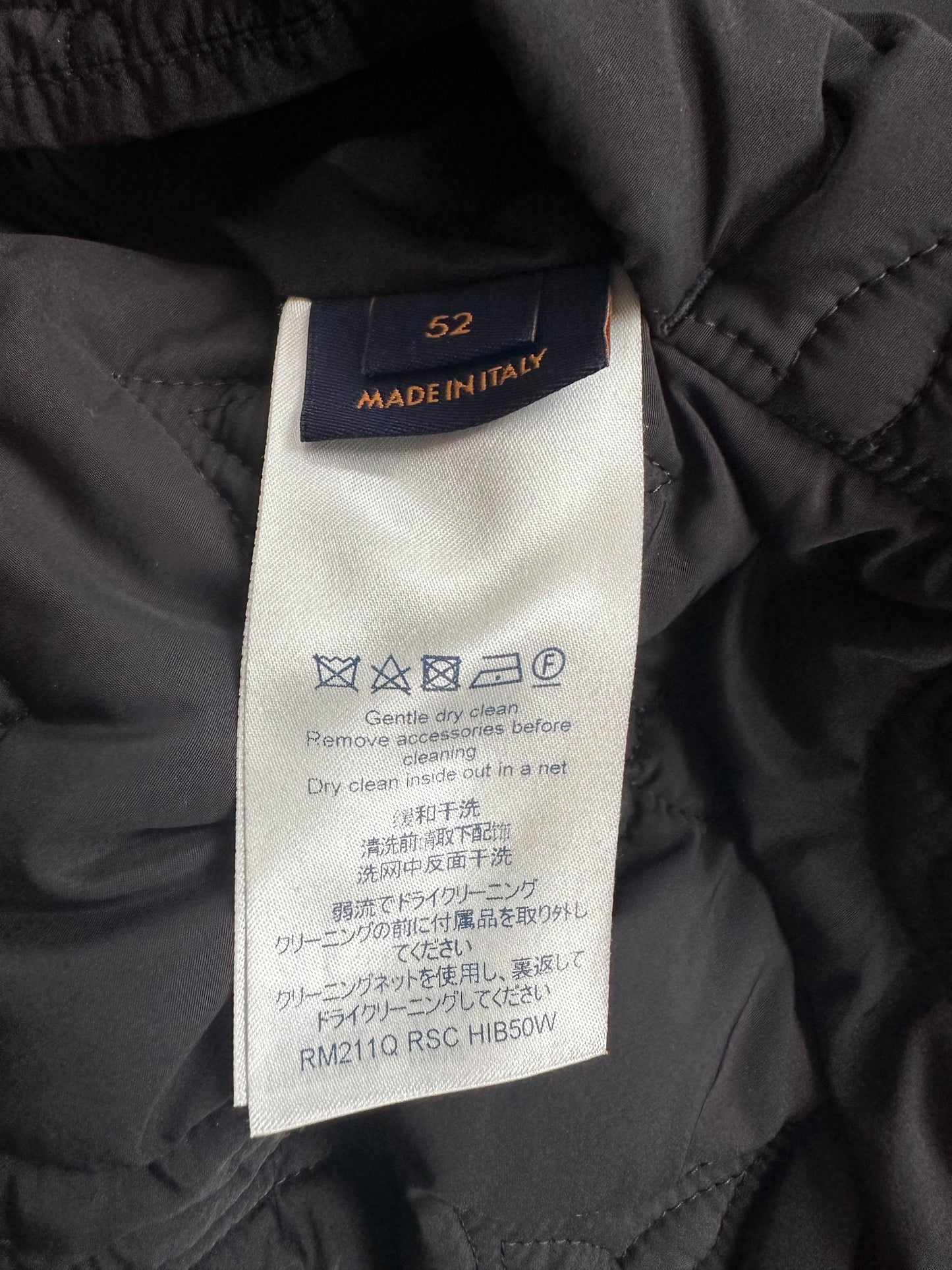 Louis Vuitton Black Monogram Padded Jacket