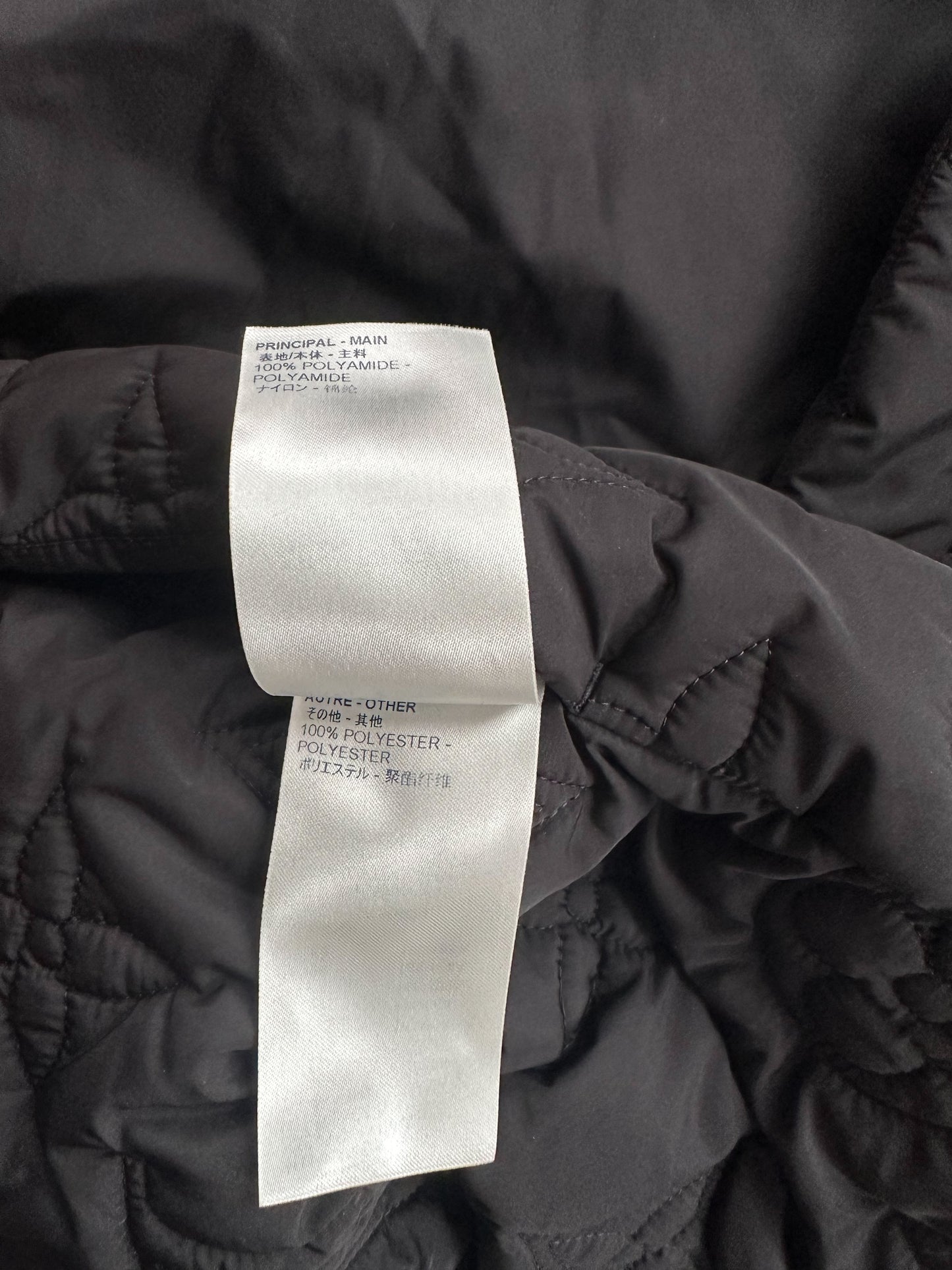 Louis Vuitton Black Monogram Padded Jacket