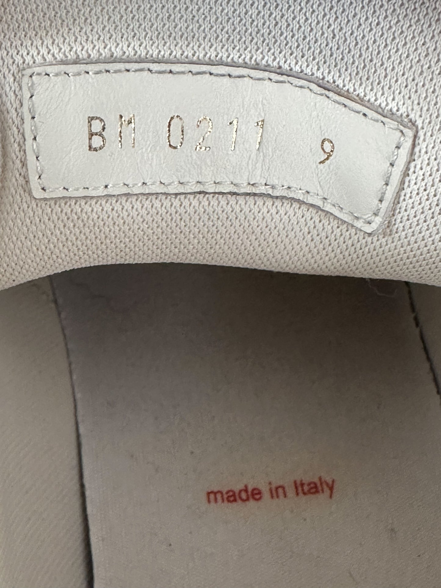 Louis Vuitton White & Red Trainers