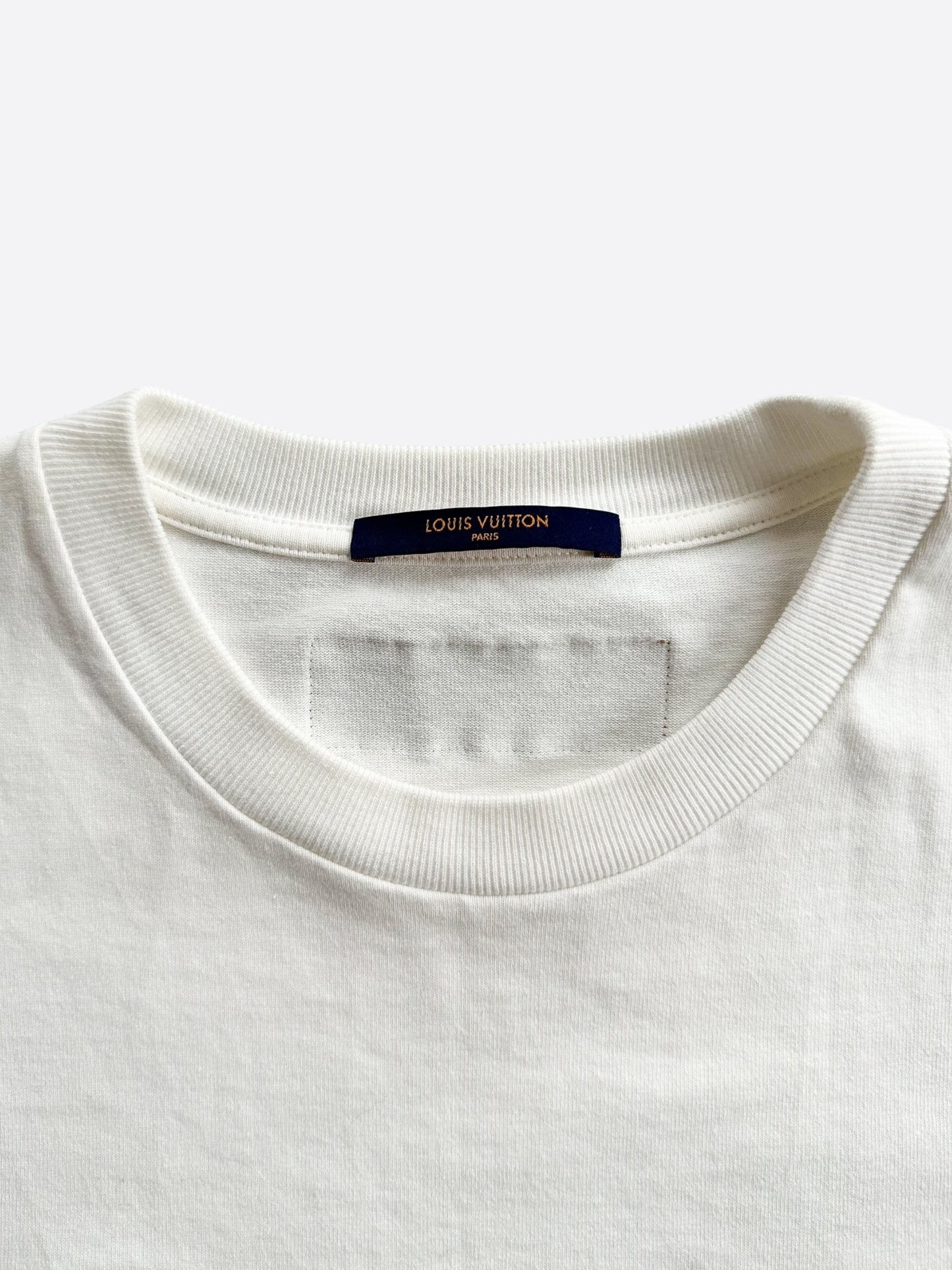 Louis Vuitton White Pont Neuf Embroidered T-Shirt