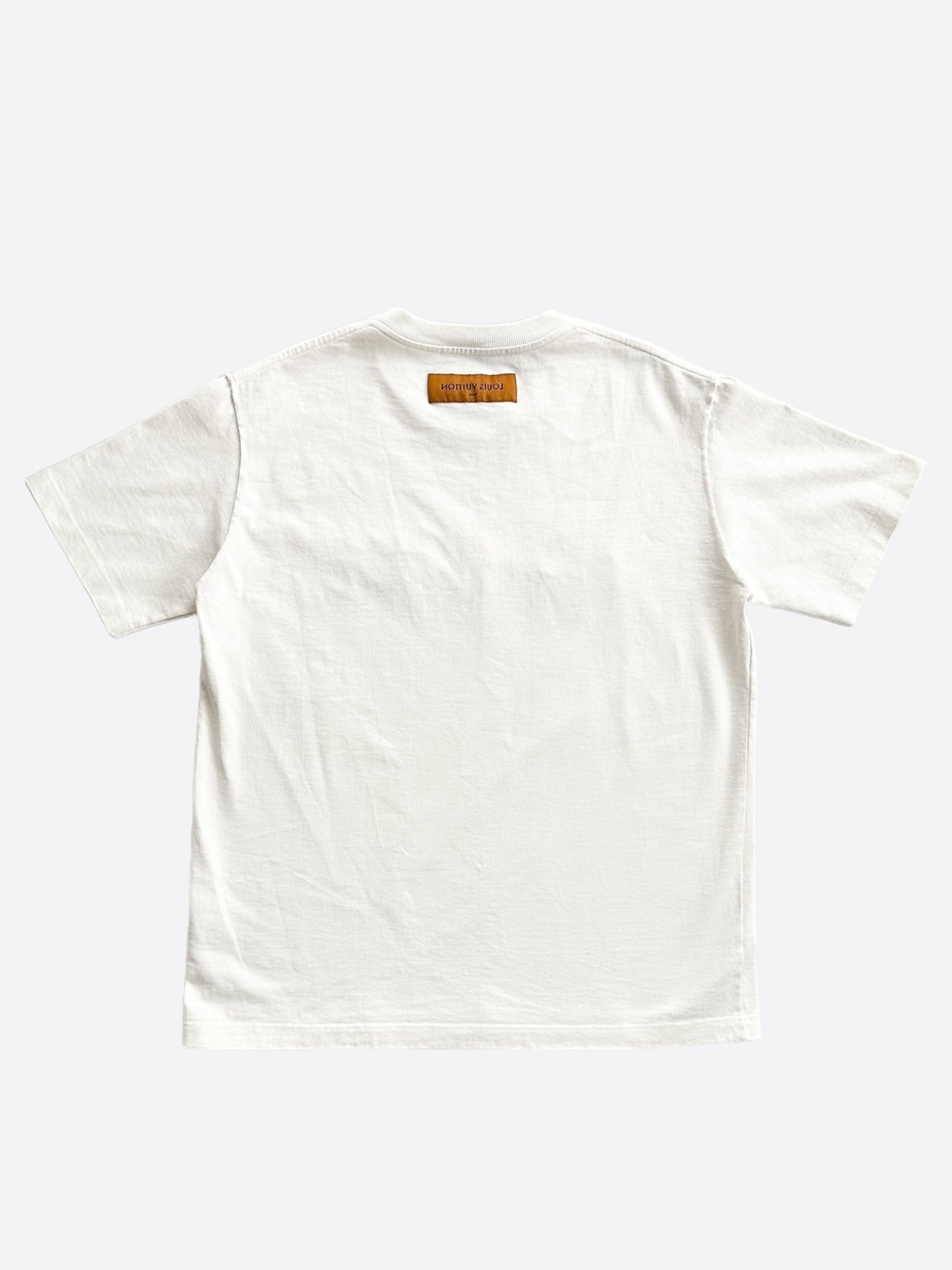 Louis Vuitton White Pont Neuf Embroidered T-Shirt