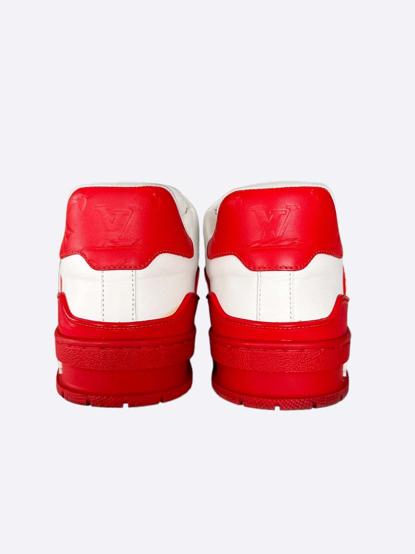 Louis Vuitton White & Red Trainers