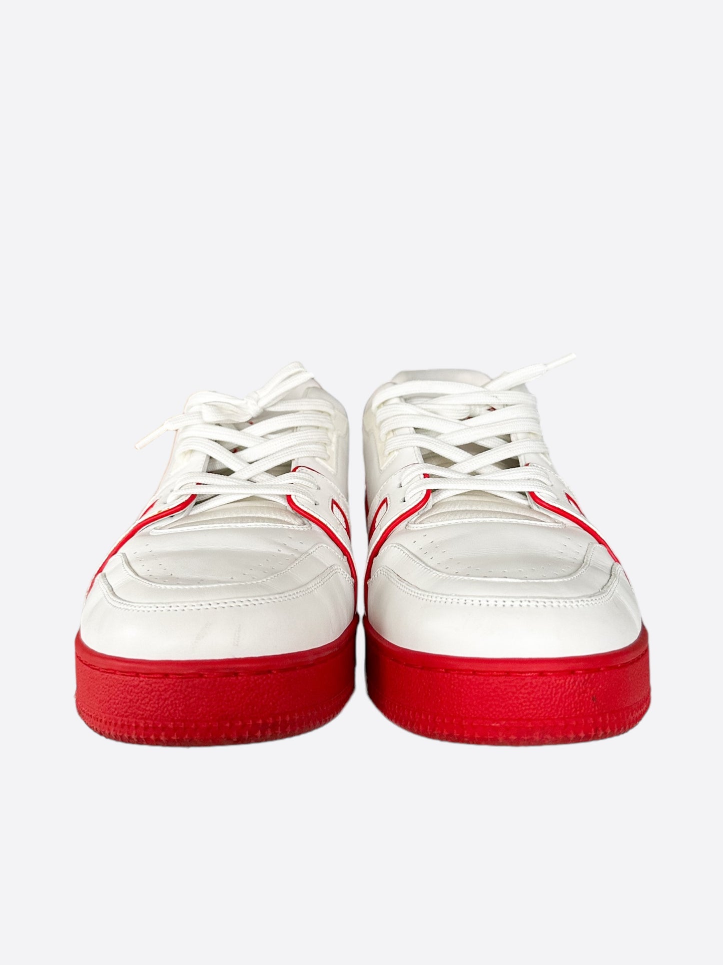 Louis Vuitton White & Red Trainers