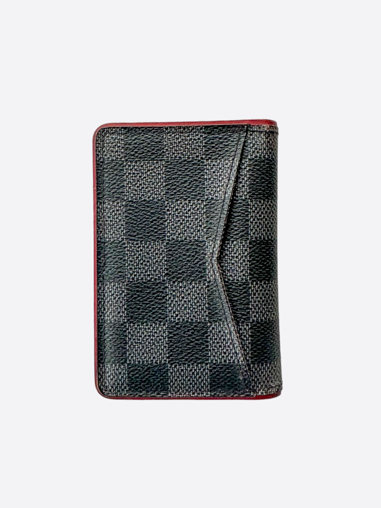 Louis Vuitton Black & Red Damier Graphite Pocket Organizer