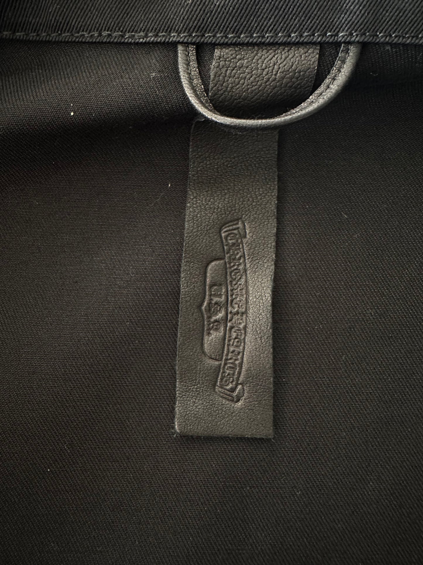 Chrome Hearts Black & Cheetah Cross Patch Work Dog Jacket