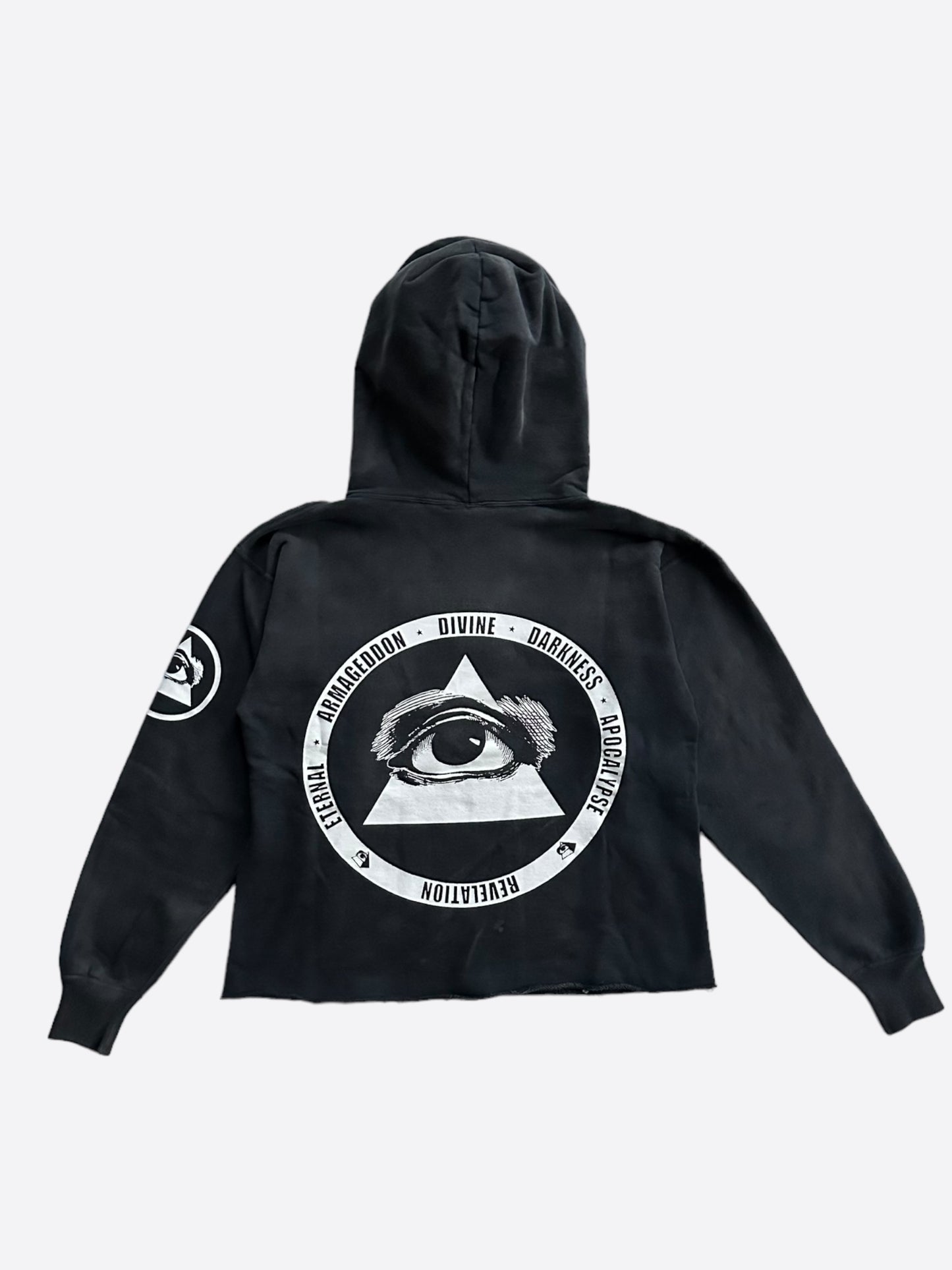 Saint Michael Washed Black Complicated Hoodie