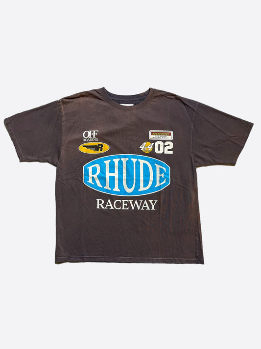 Rhude Vintage Grey Raceway T-Shirt